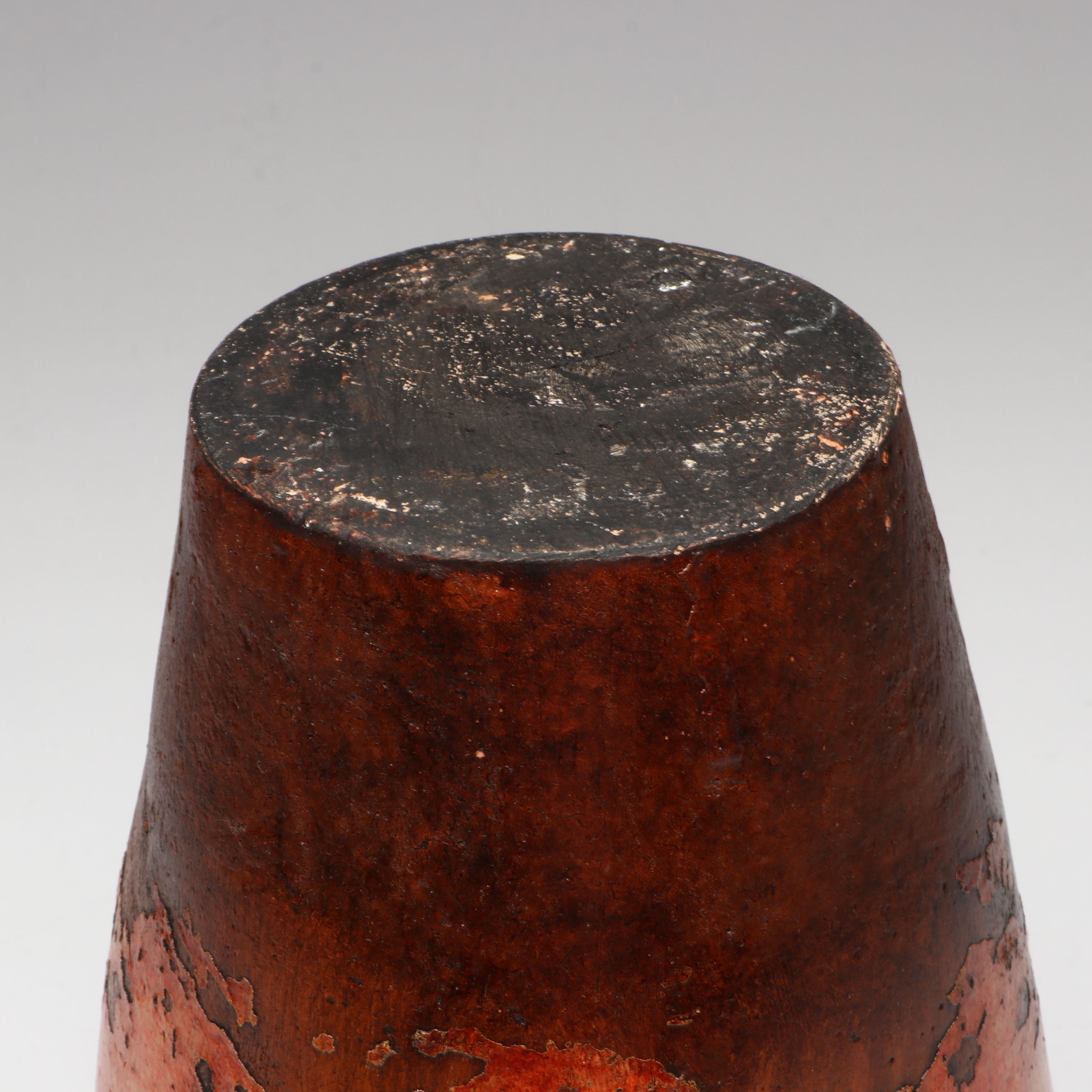 Matthew Horvat Handcrafted Maple Bowl with Lava Glaze Ceramic Vase