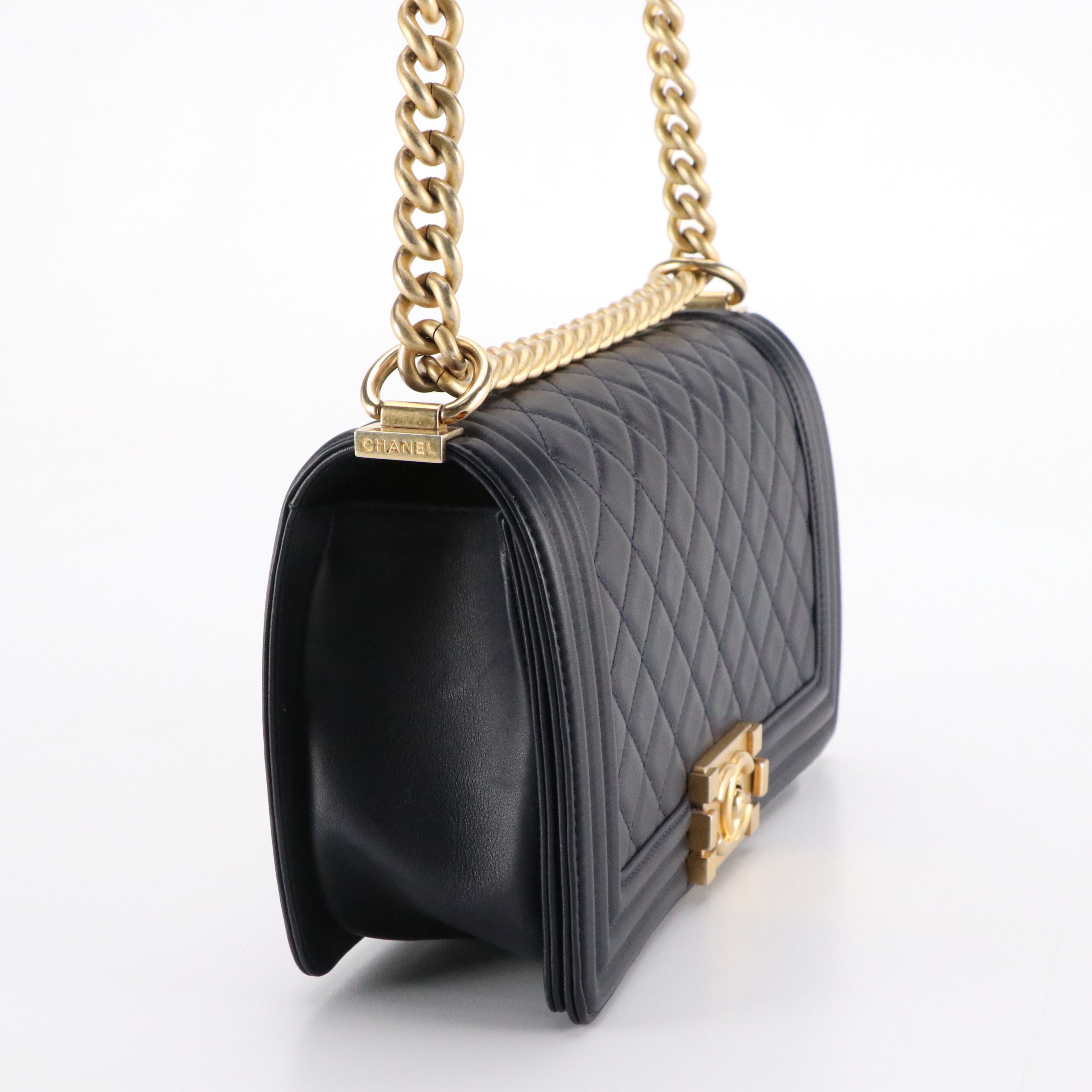 Chanel Boy Flap Medium Bag in Quilted Leather