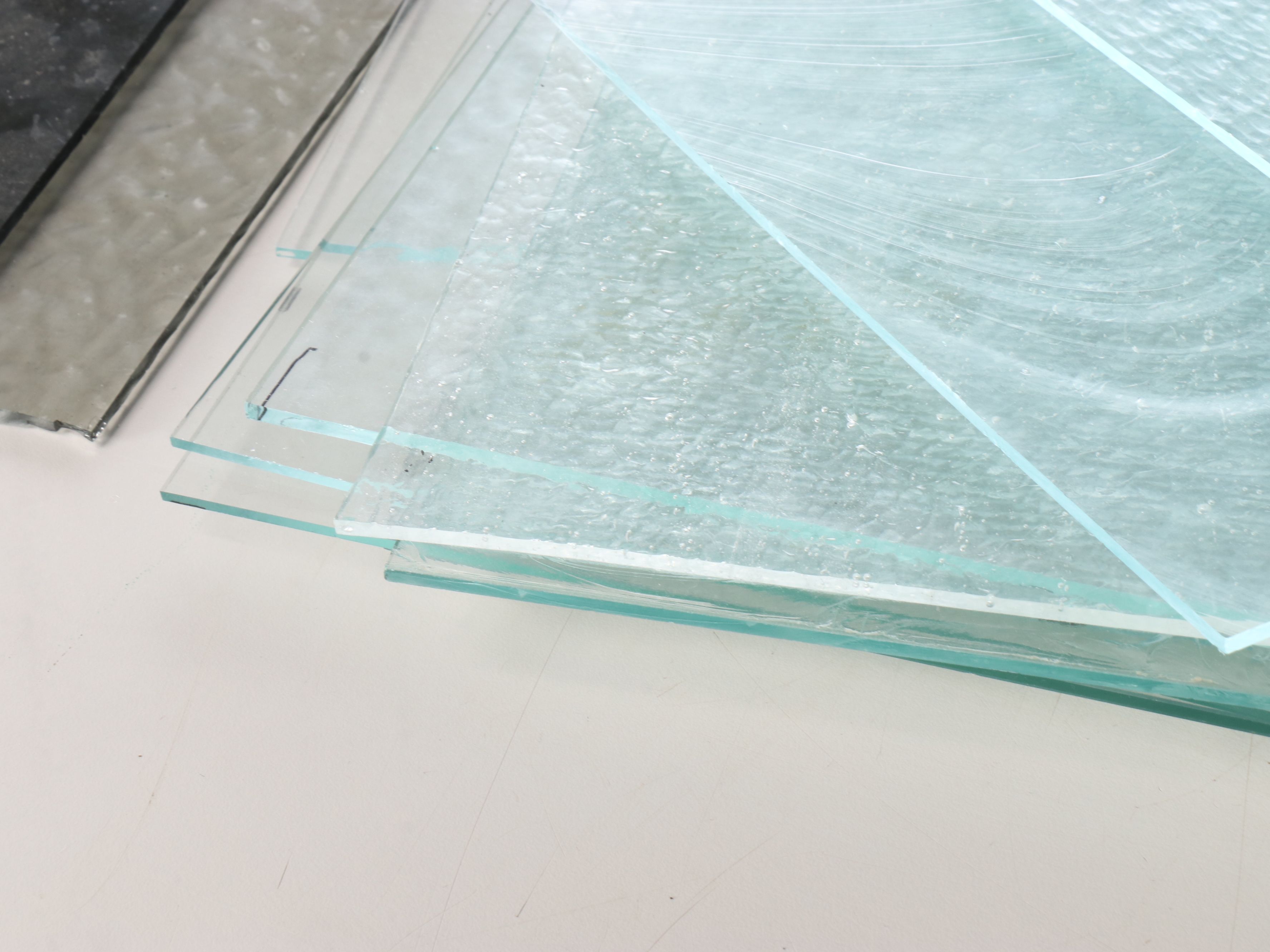 Textured Glass Fragments and Panels