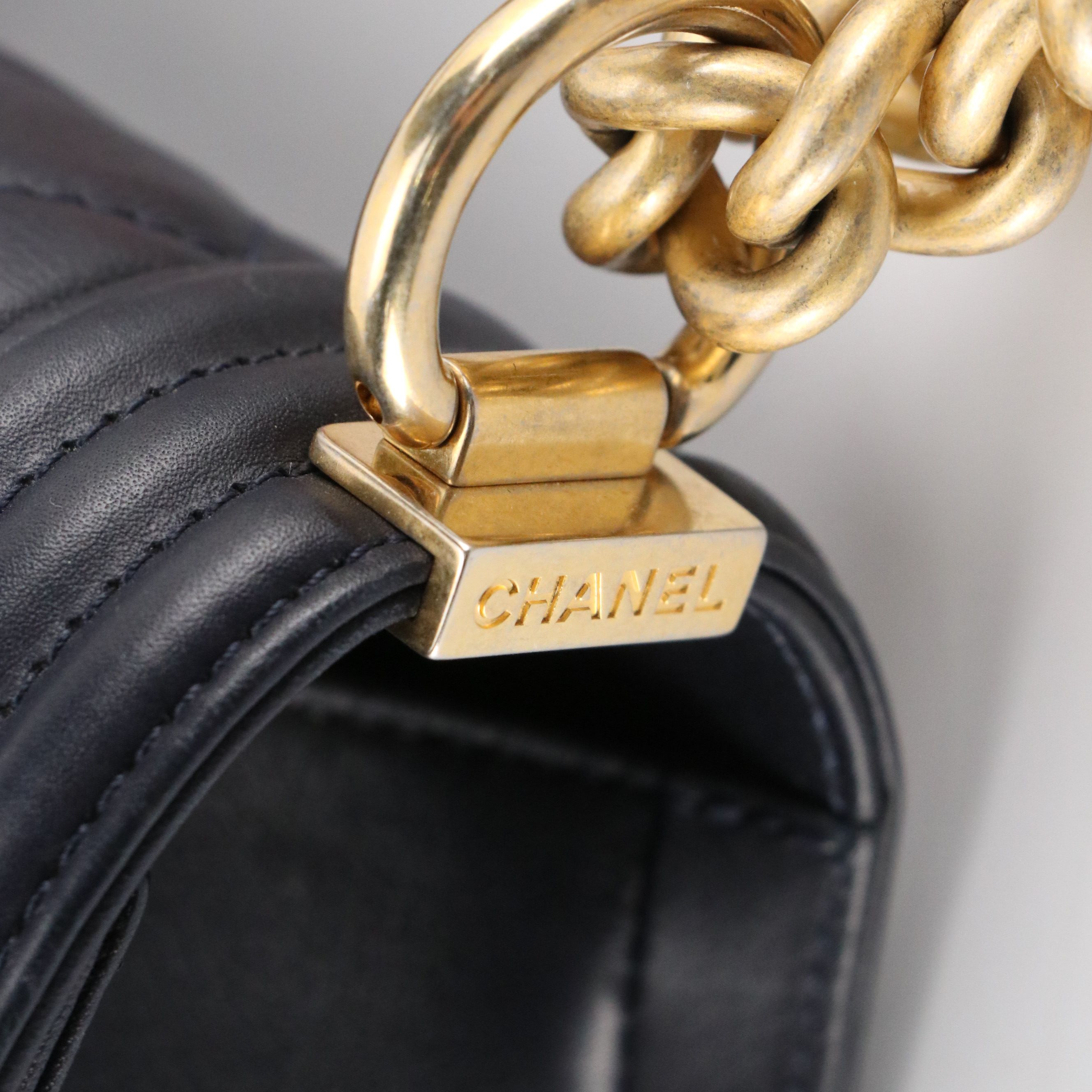 Chanel Boy Flap Medium Bag in Quilted Leather