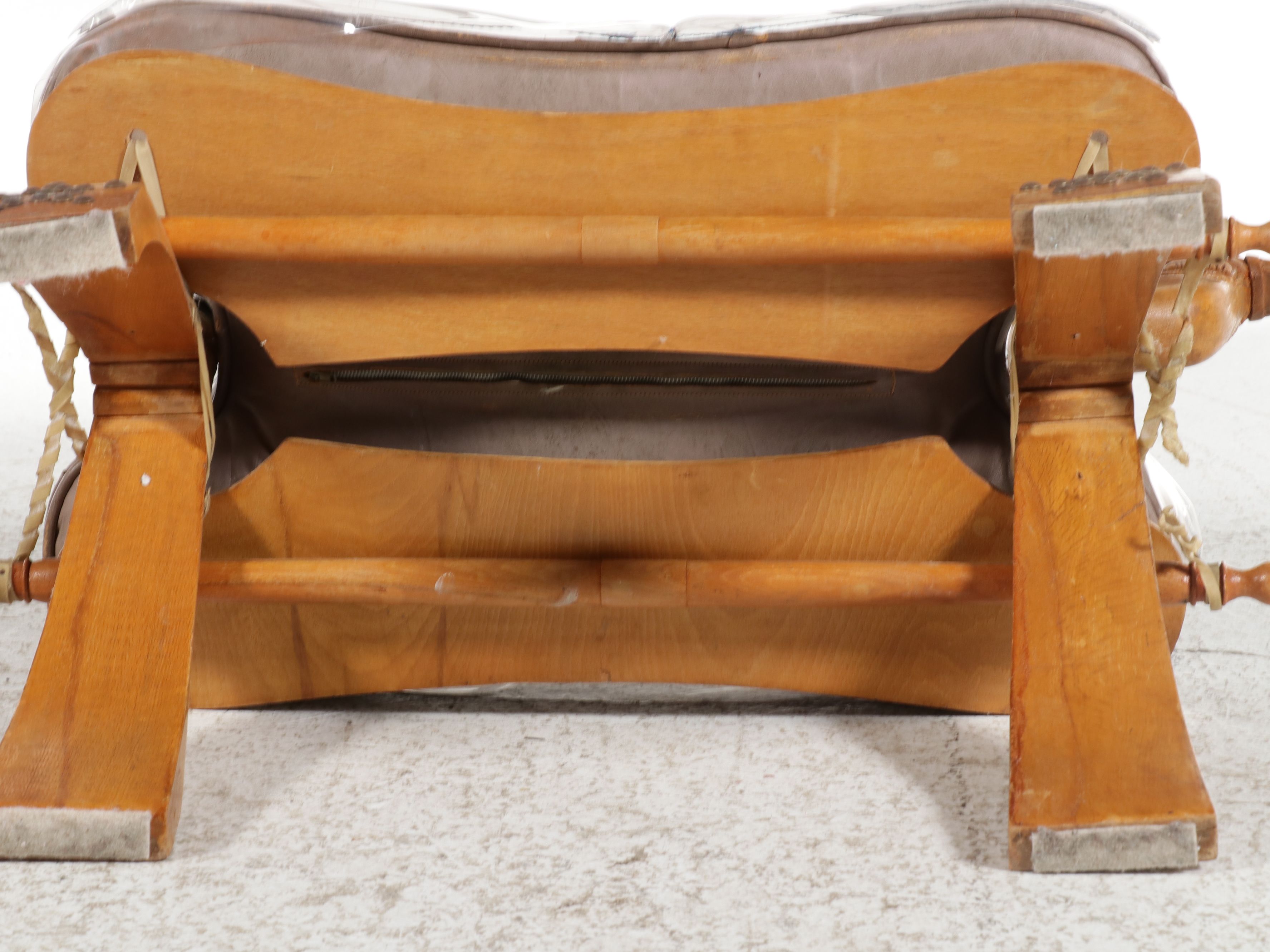 Egyptian Camel Saddle Stool, Mid-20th Century