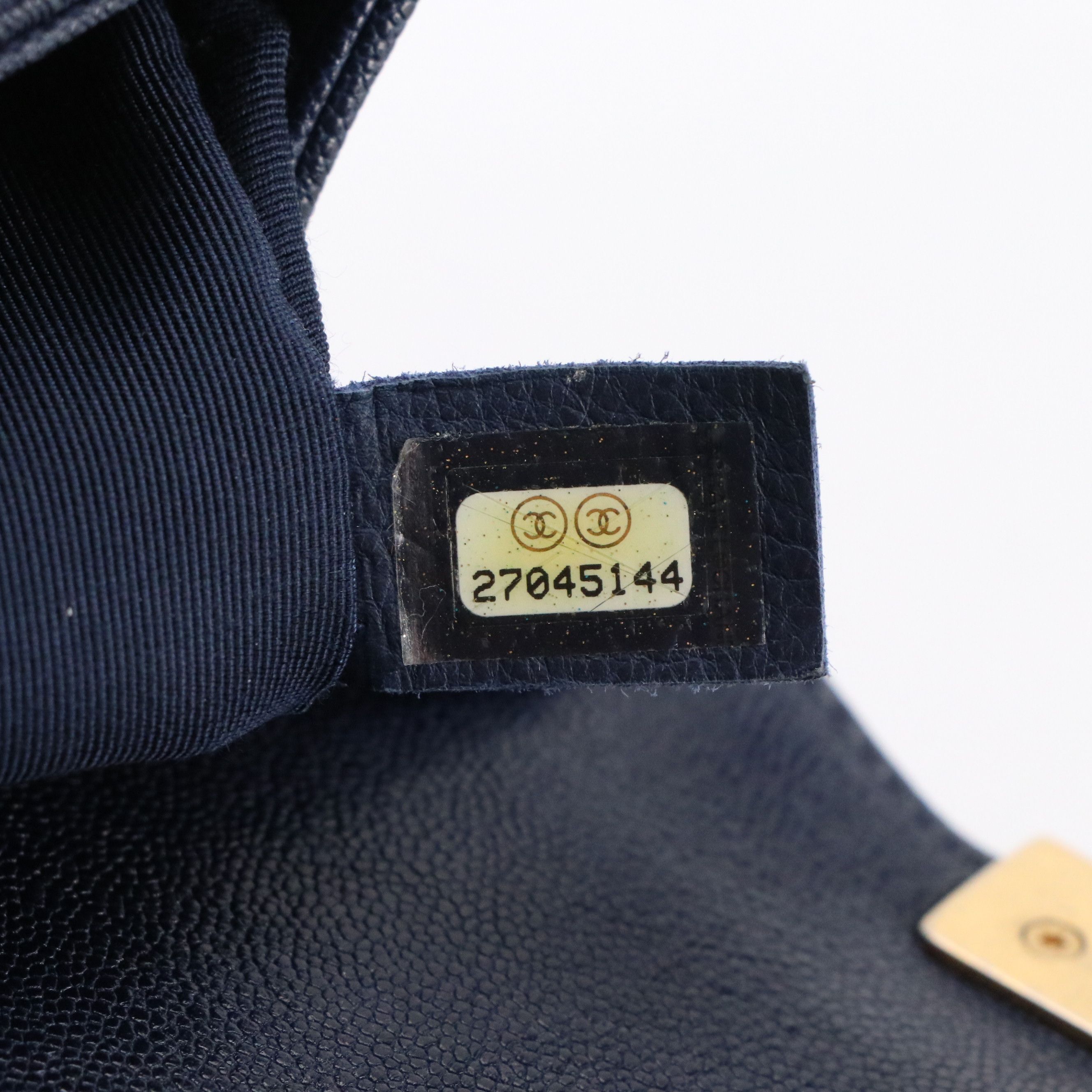 Chanel Boy Flap Medium Bag in Quilted Caviar Leather