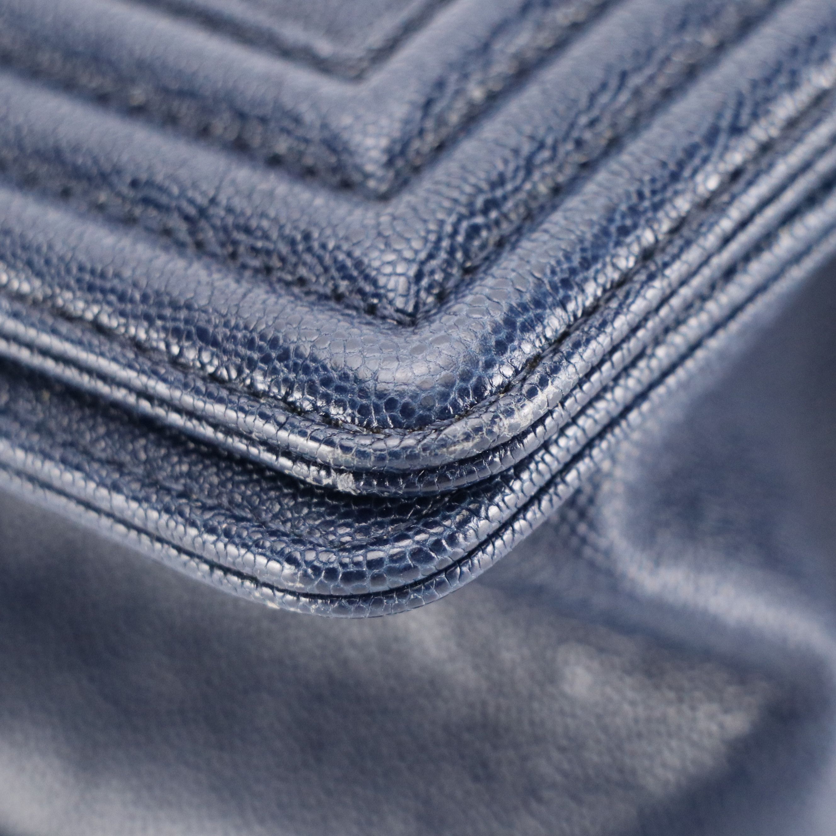 Chanel Boy Flap Medium Bag in Quilted Caviar Leather