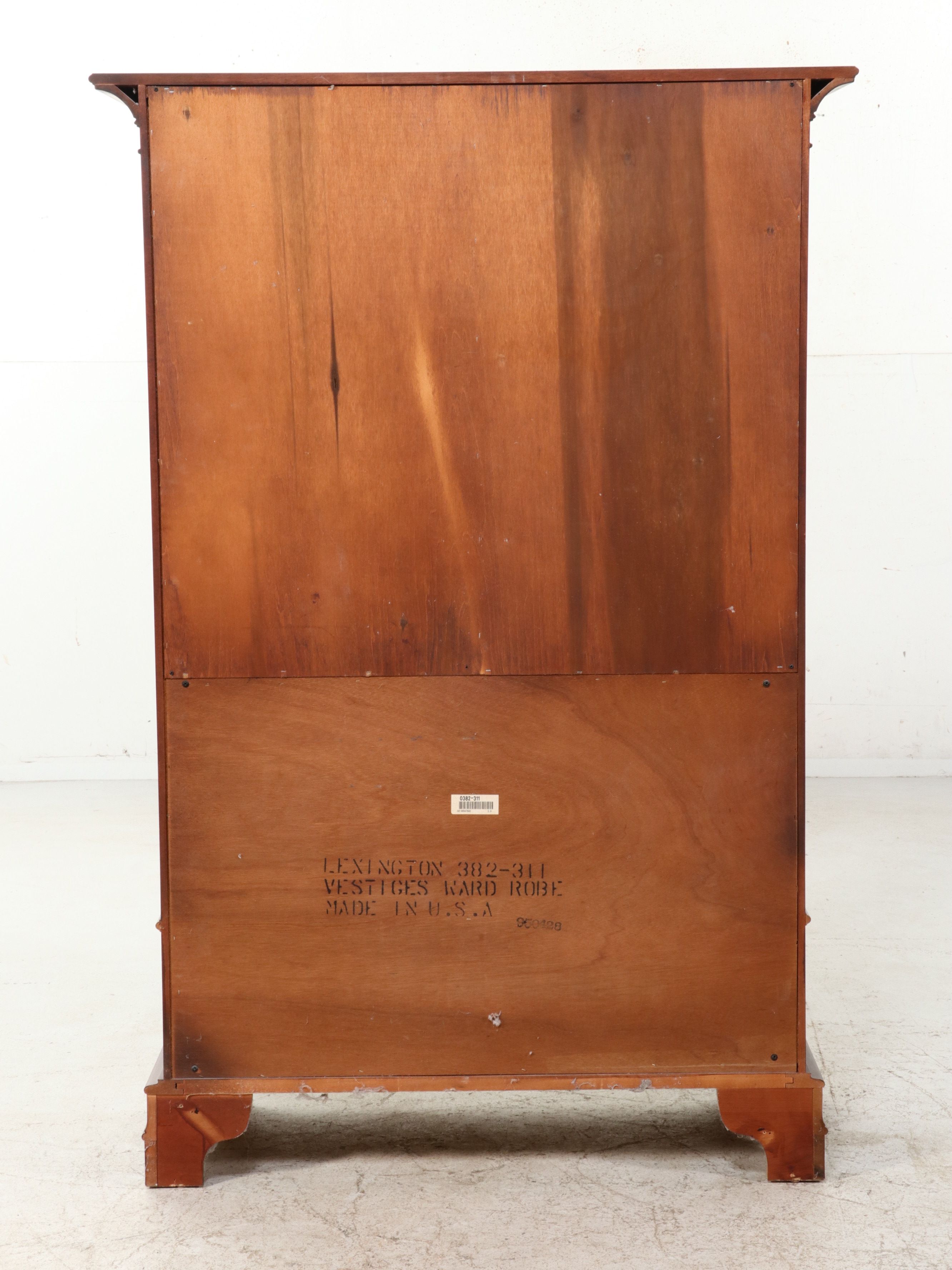 Lexington Furniture "Vestiges" Series Mahogany Wardrobe, Late 20th Century