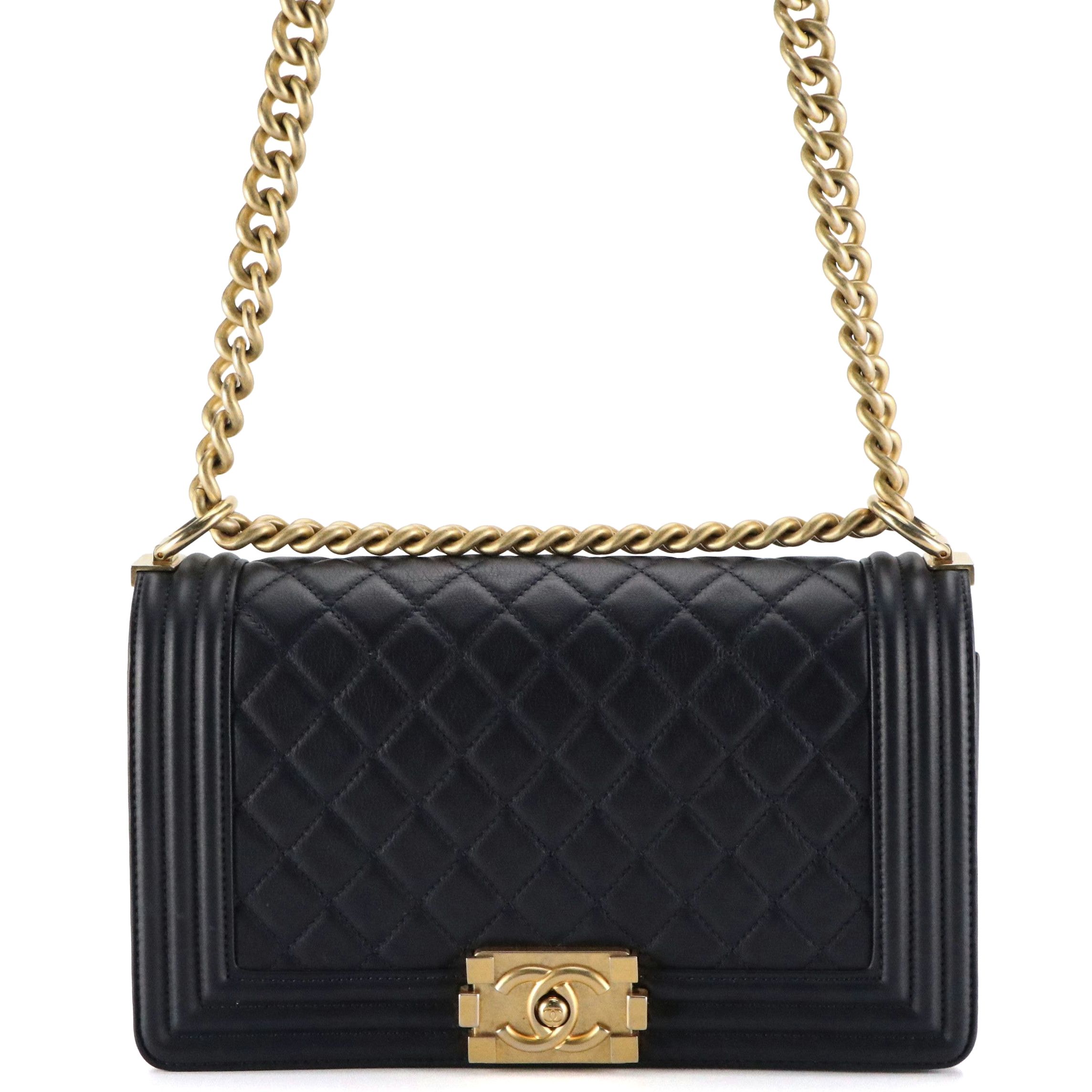 Chanel Boy Flap Medium Bag in Quilted Leather
