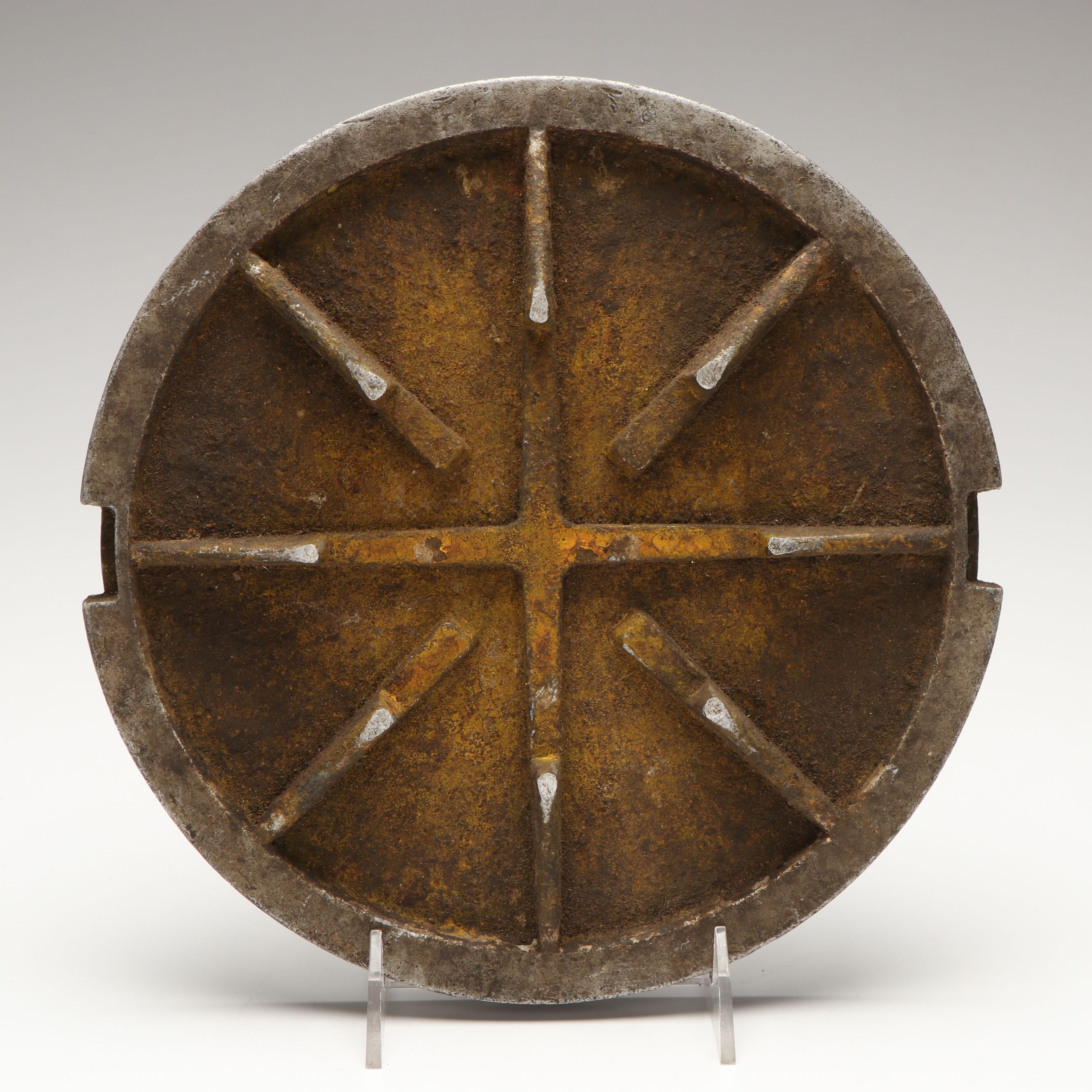 Texaco Metal Gasoline Manhole Cover, Mid to Late 20th Century