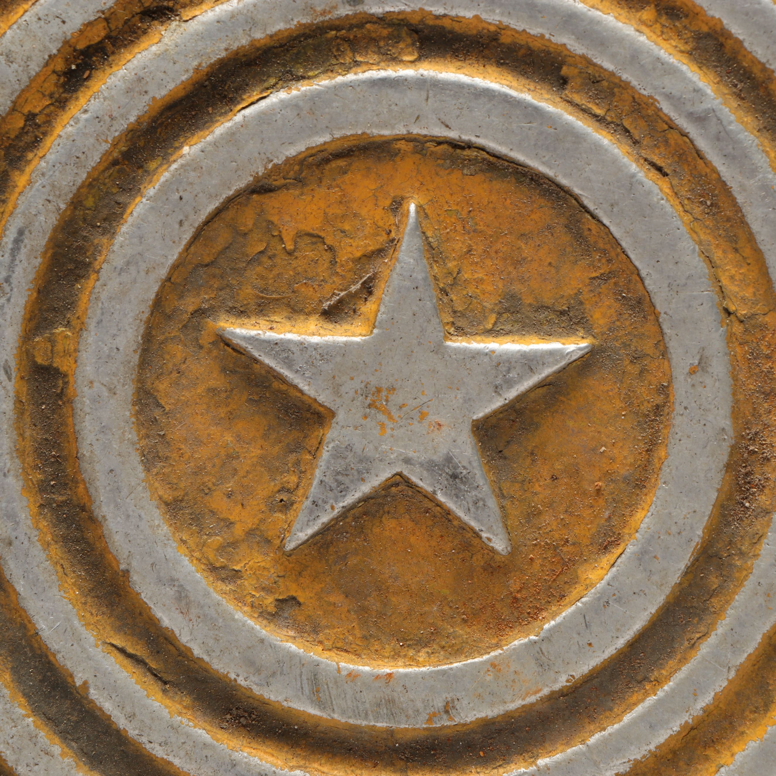 Texaco Metal Gasoline Manhole Cover, Mid to Late 20th Century