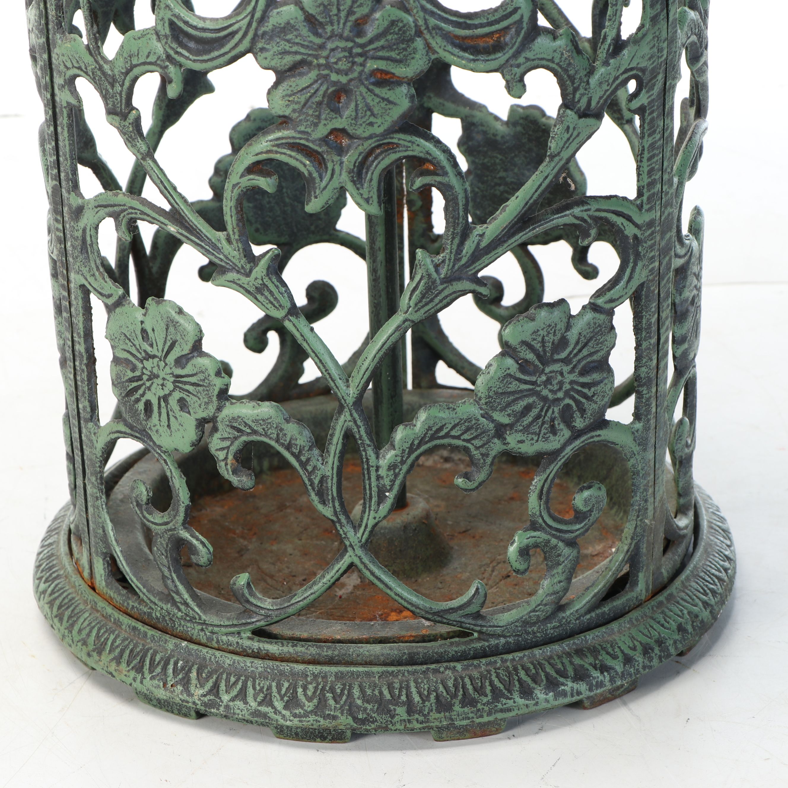 Cast Iron Scrollwork Umbrella Stand