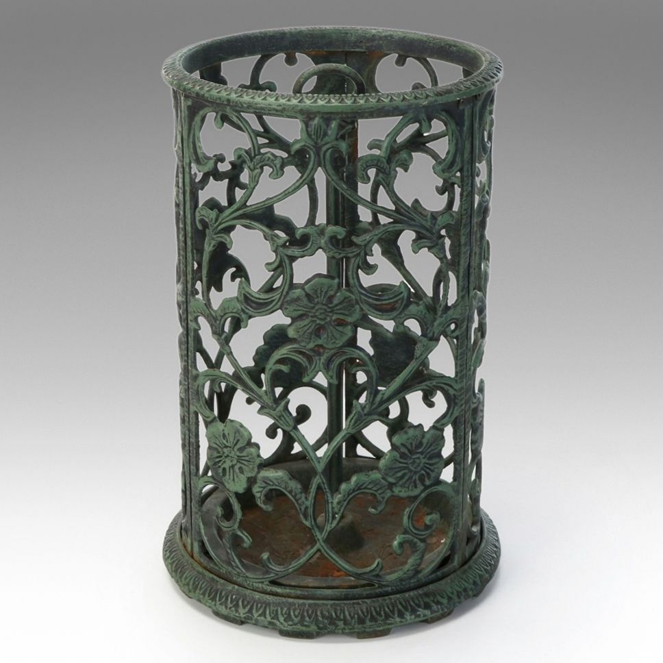 Cast Iron Scrollwork Umbrella Stand