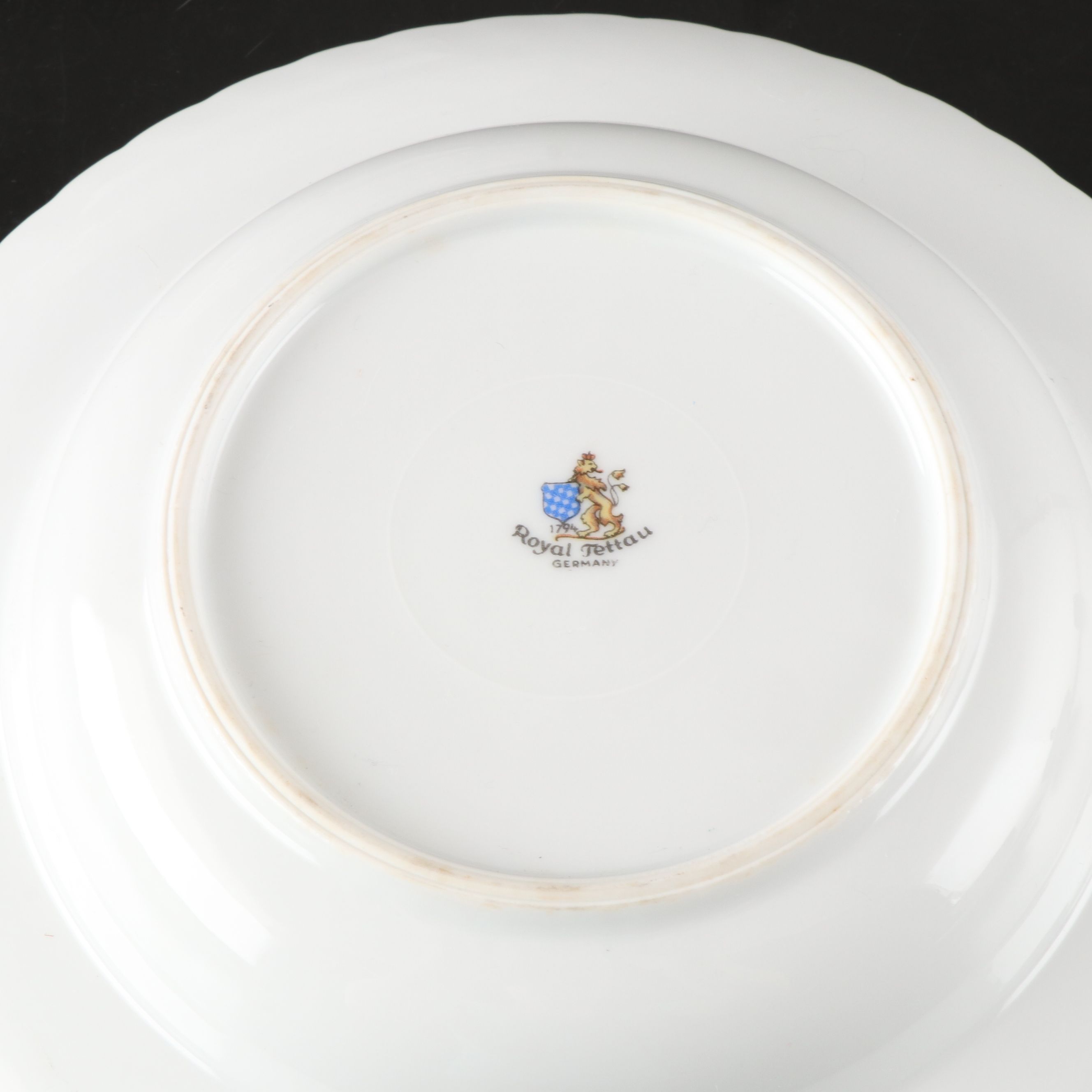 Royal Tettau Porcelain "Dogwood" Dinnerware, Mid to Late 20th Century