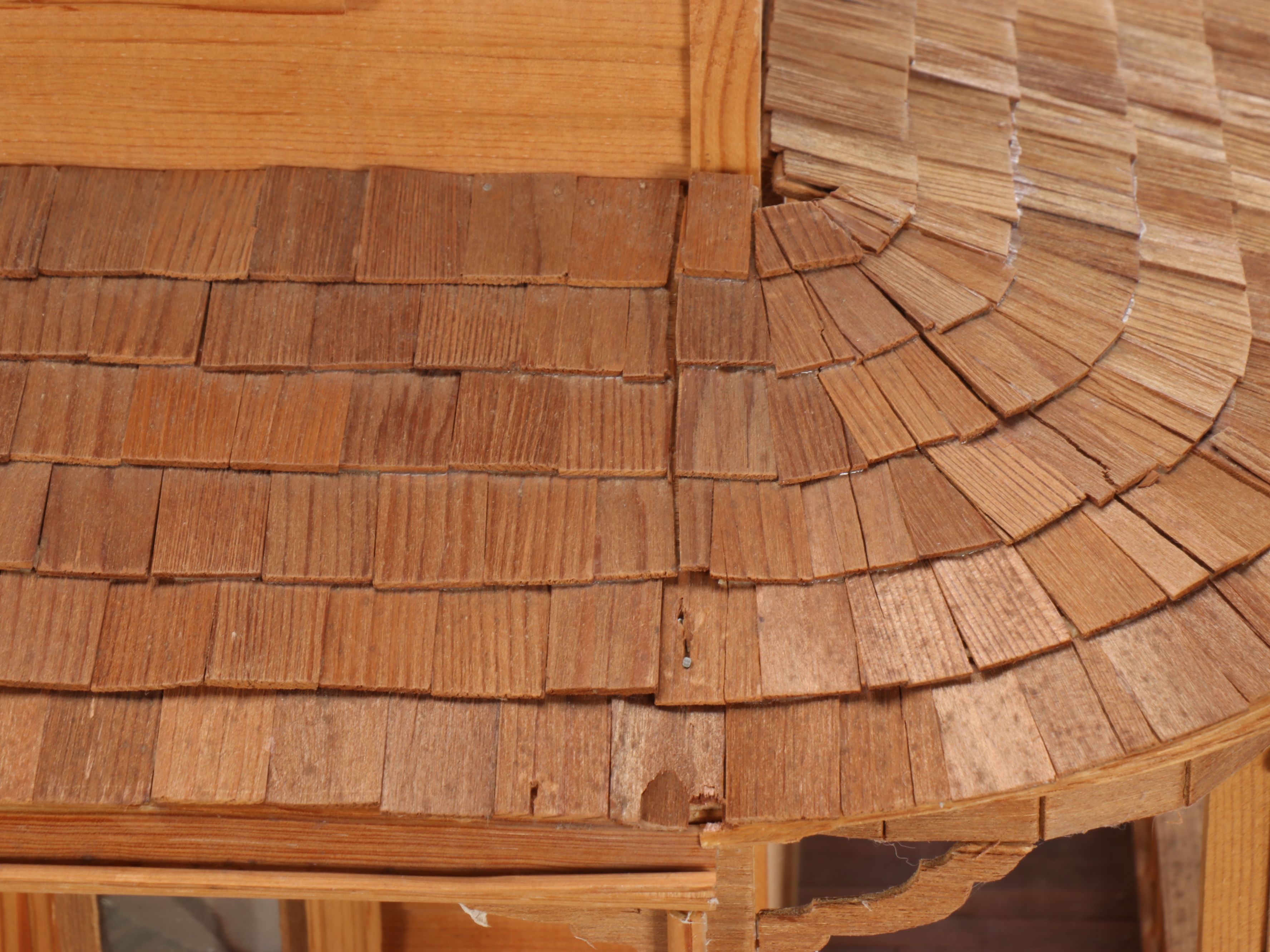 Handcrafted Victorian Style Electrified Wooden Doll House with Accessories