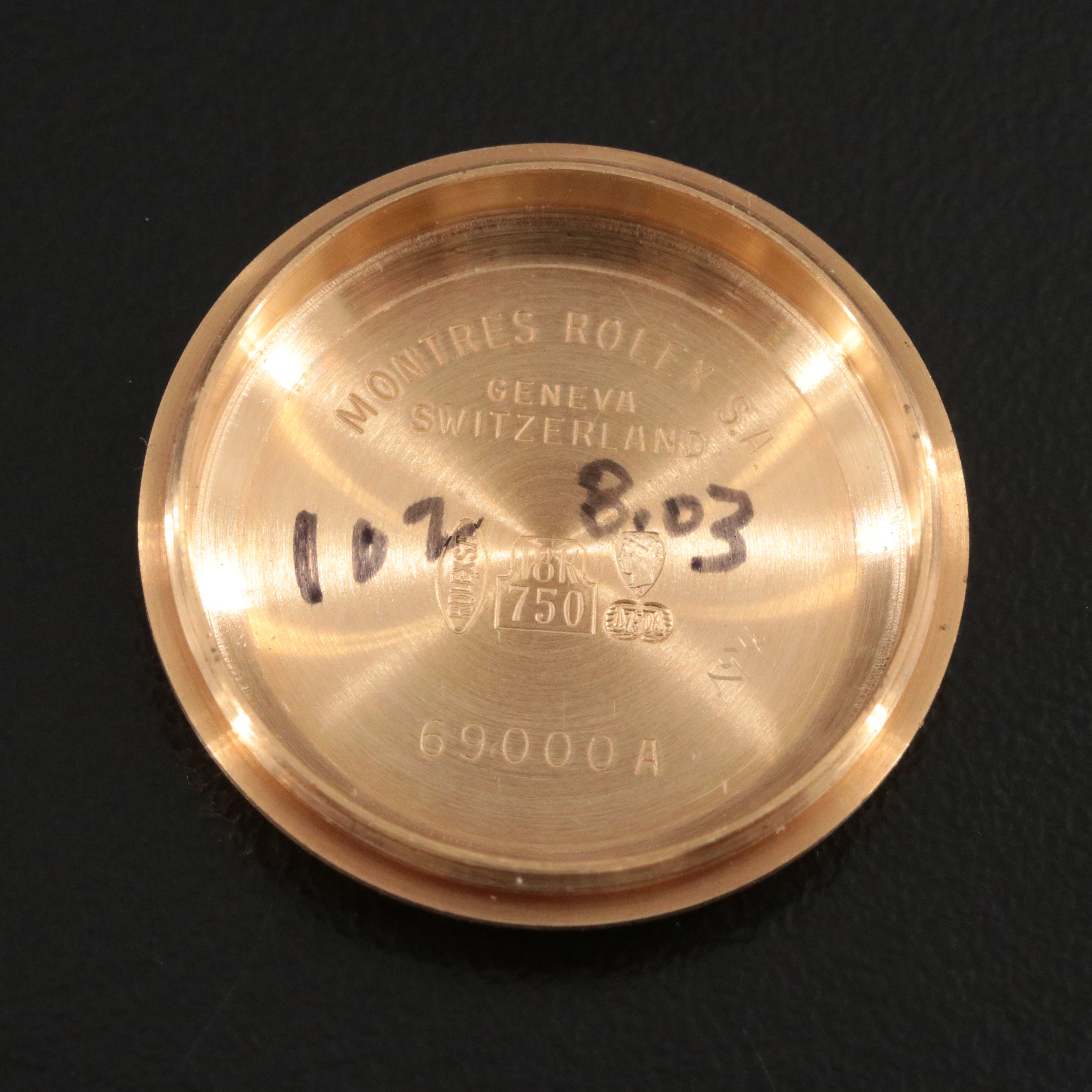 1987 - 1988 Rolex 18K Datejust President Custom Diamond Bezel Model 69178 Watch