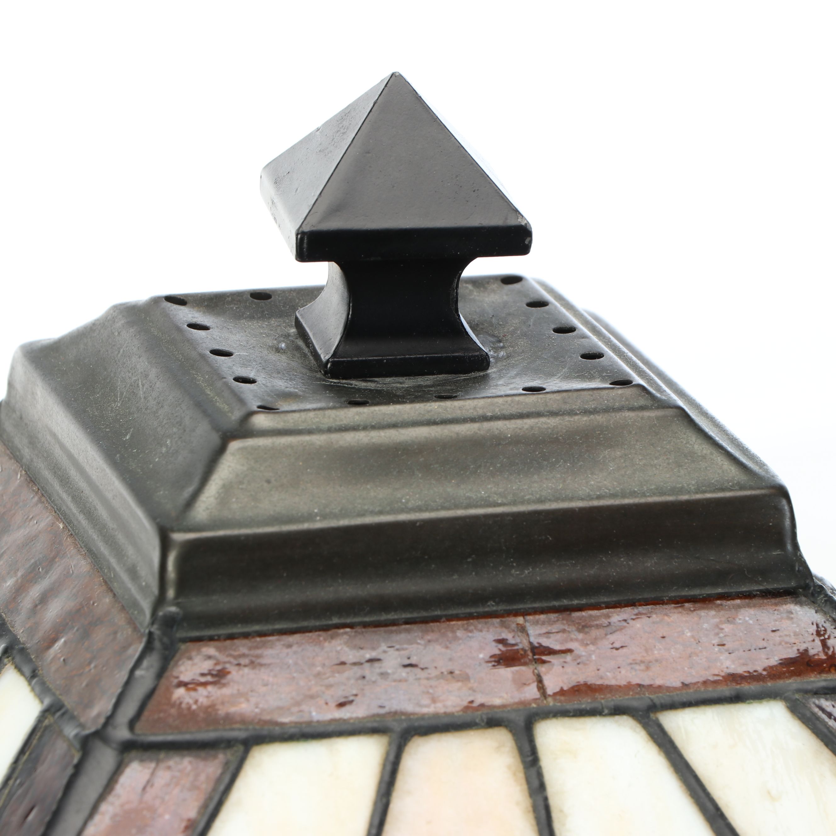 Craftsman Style Stained Glass Shade Table Lamp