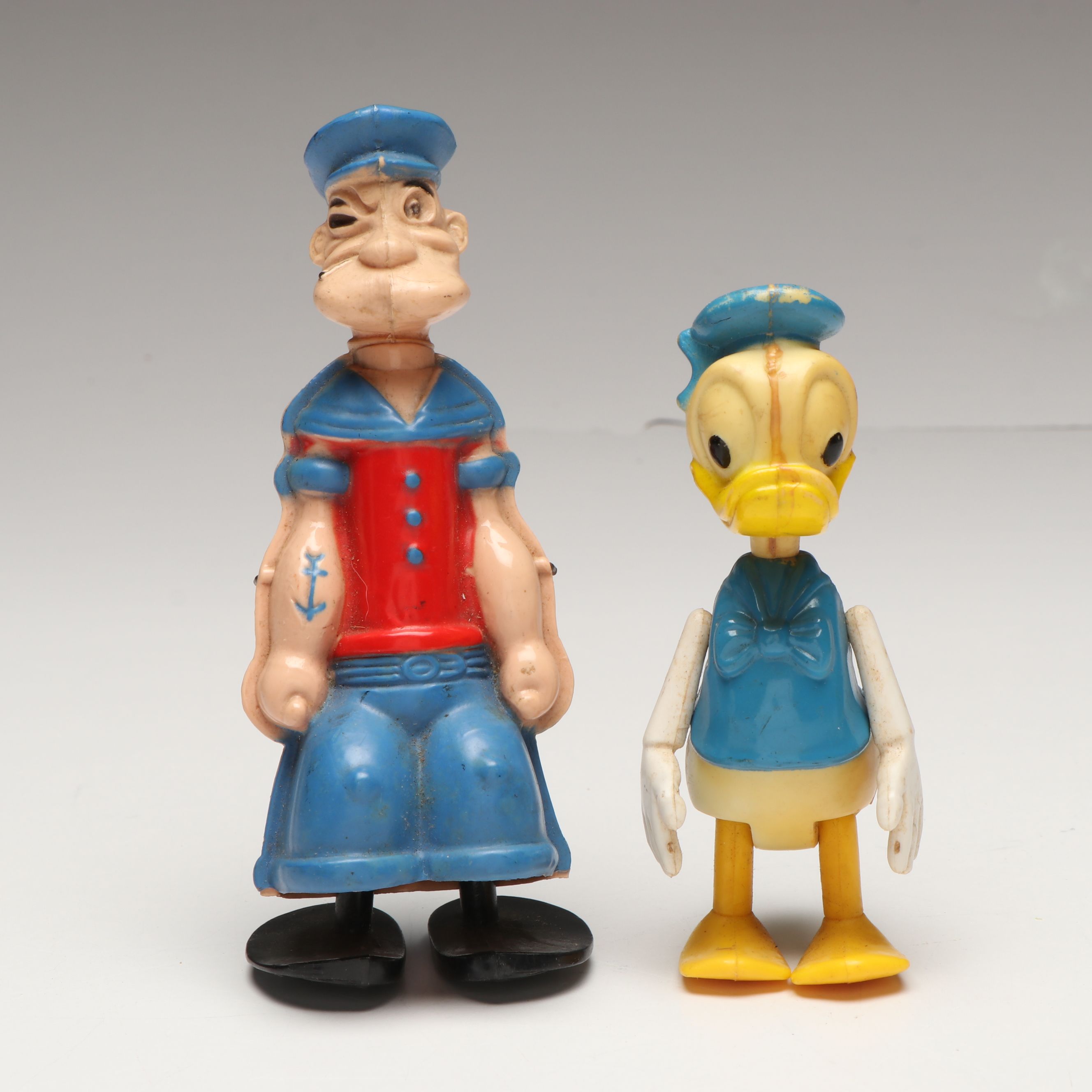 Irwin Popeye the Sailor and Walt Disney Products Donald Duck Toys