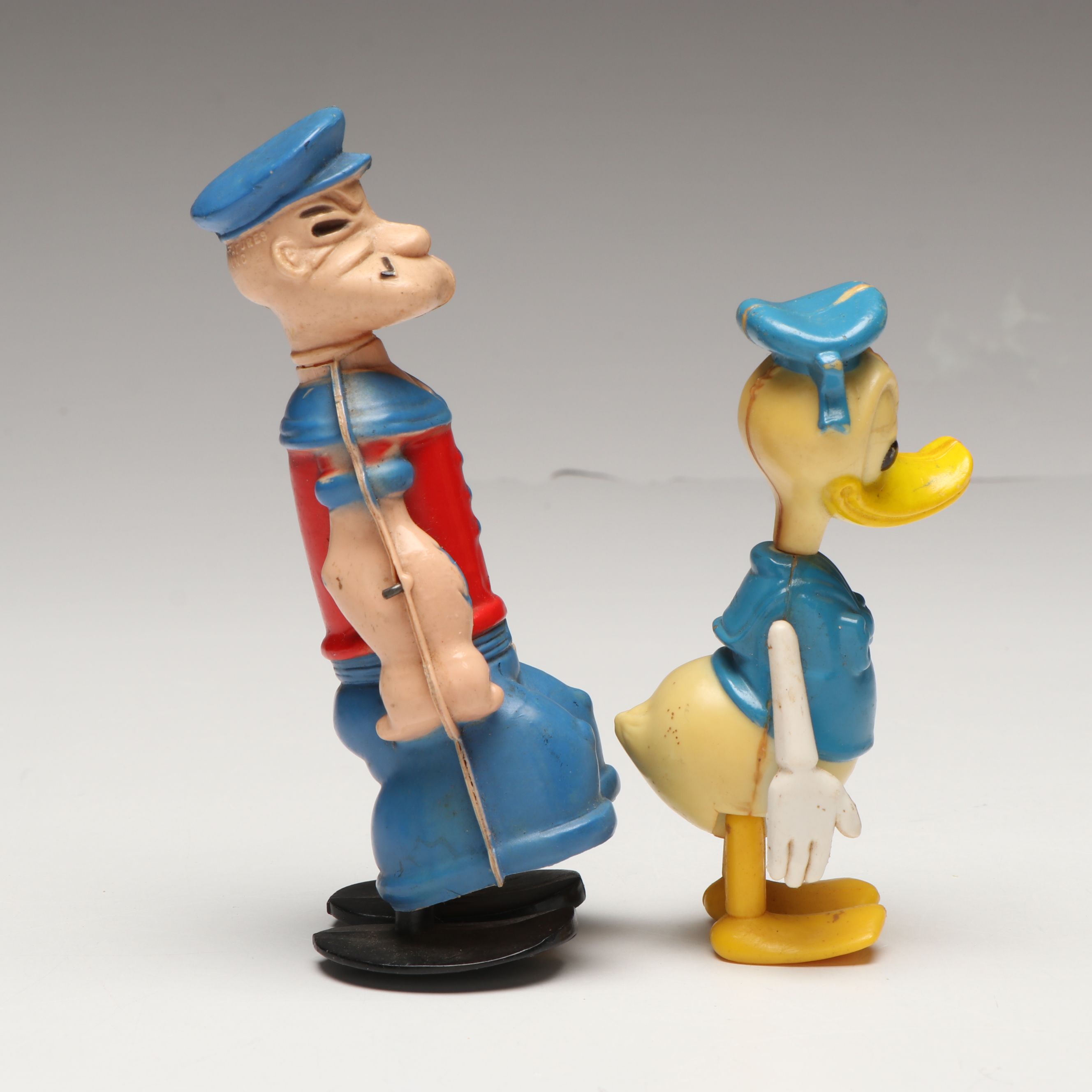 Irwin Popeye the Sailor and Walt Disney Products Donald Duck Toys