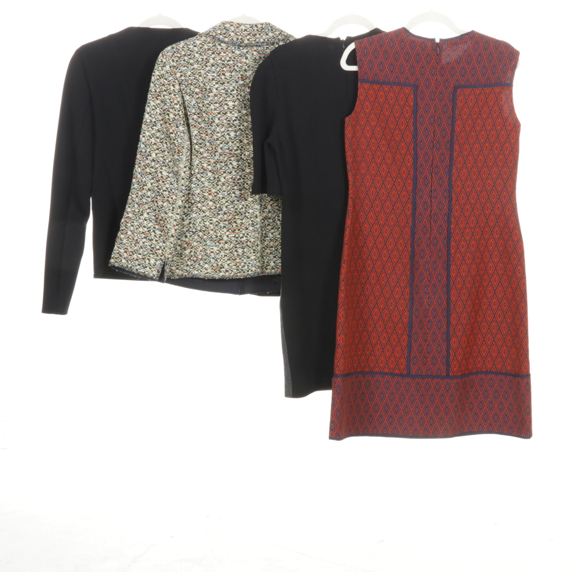 Carolina Herrera Shift Dress, Akira Punto Tweed Jacket, Barneys New York & More