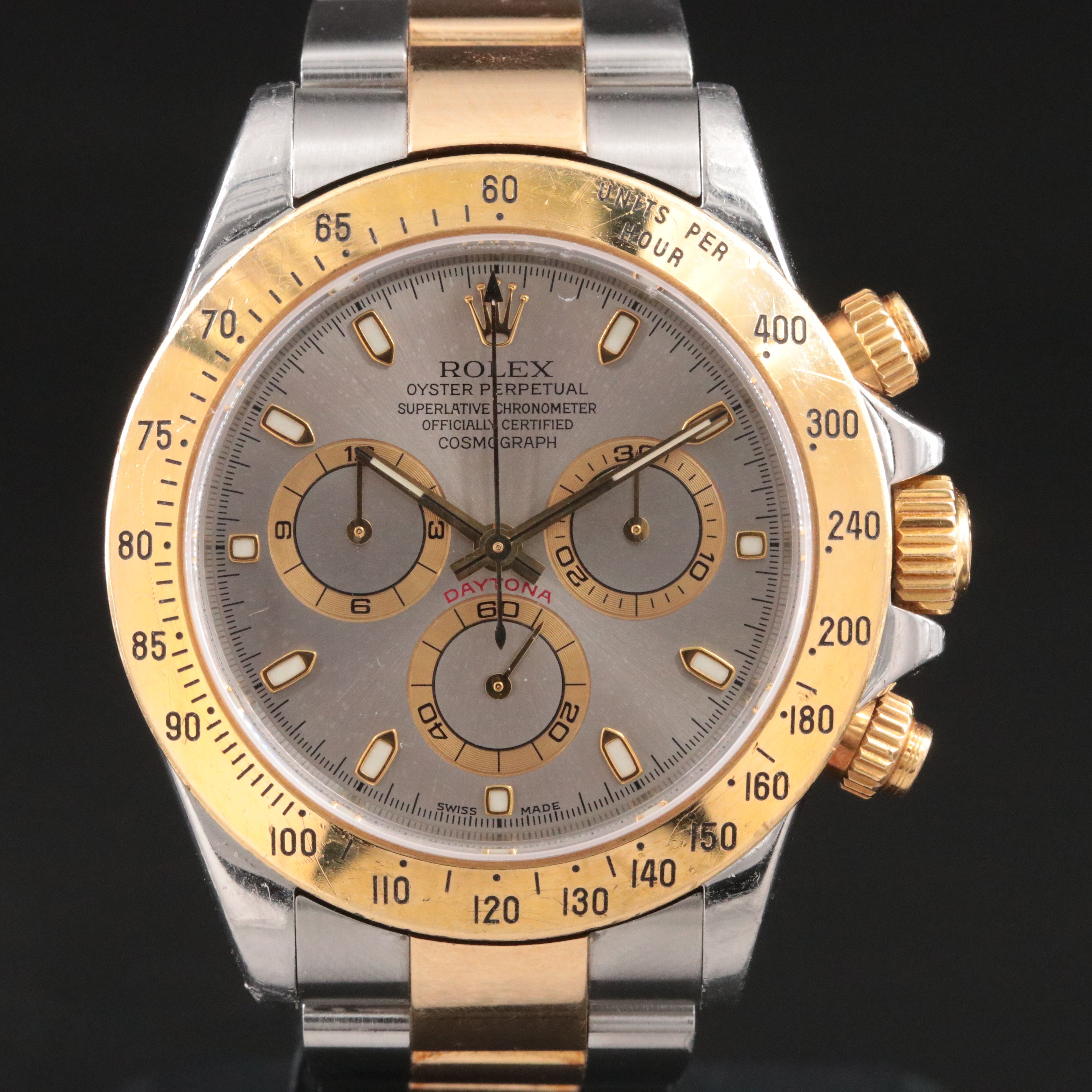 2002 Rolex Daytona Cosmograph Slate Grey Dial Model 116523 Watch