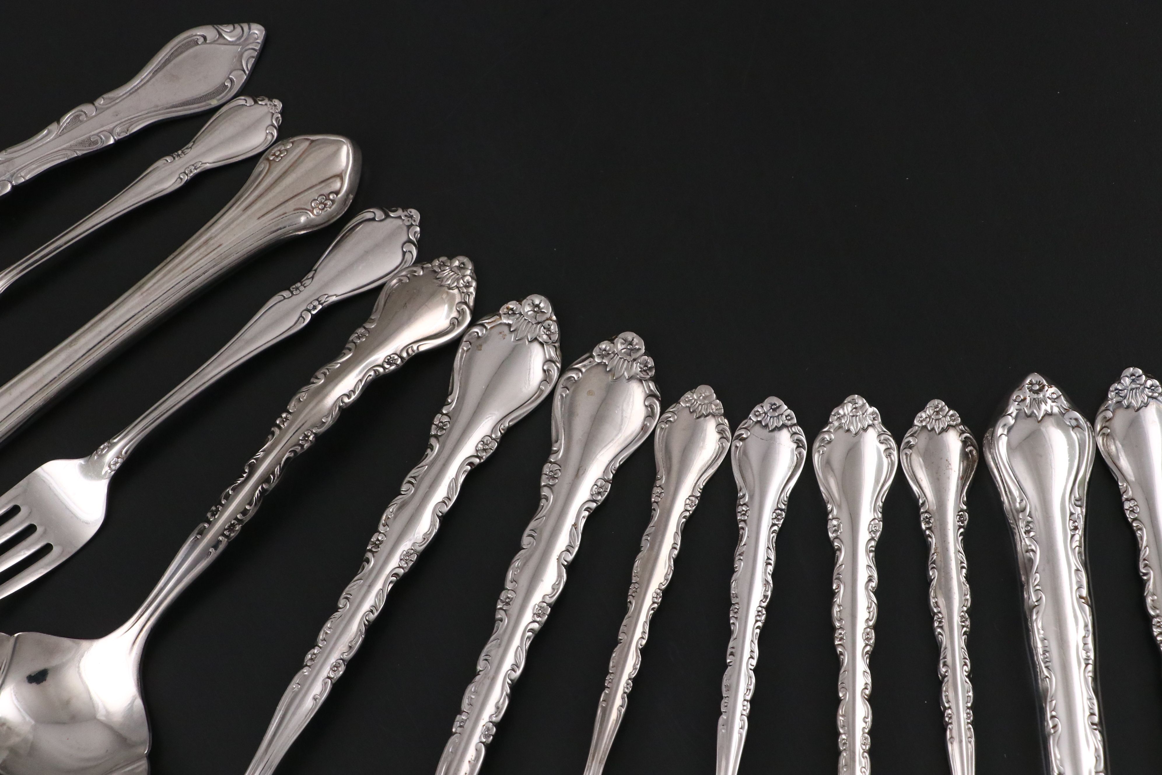 International "Gigi" Stainless Steel Flatware with Golden Shield Storage Trays