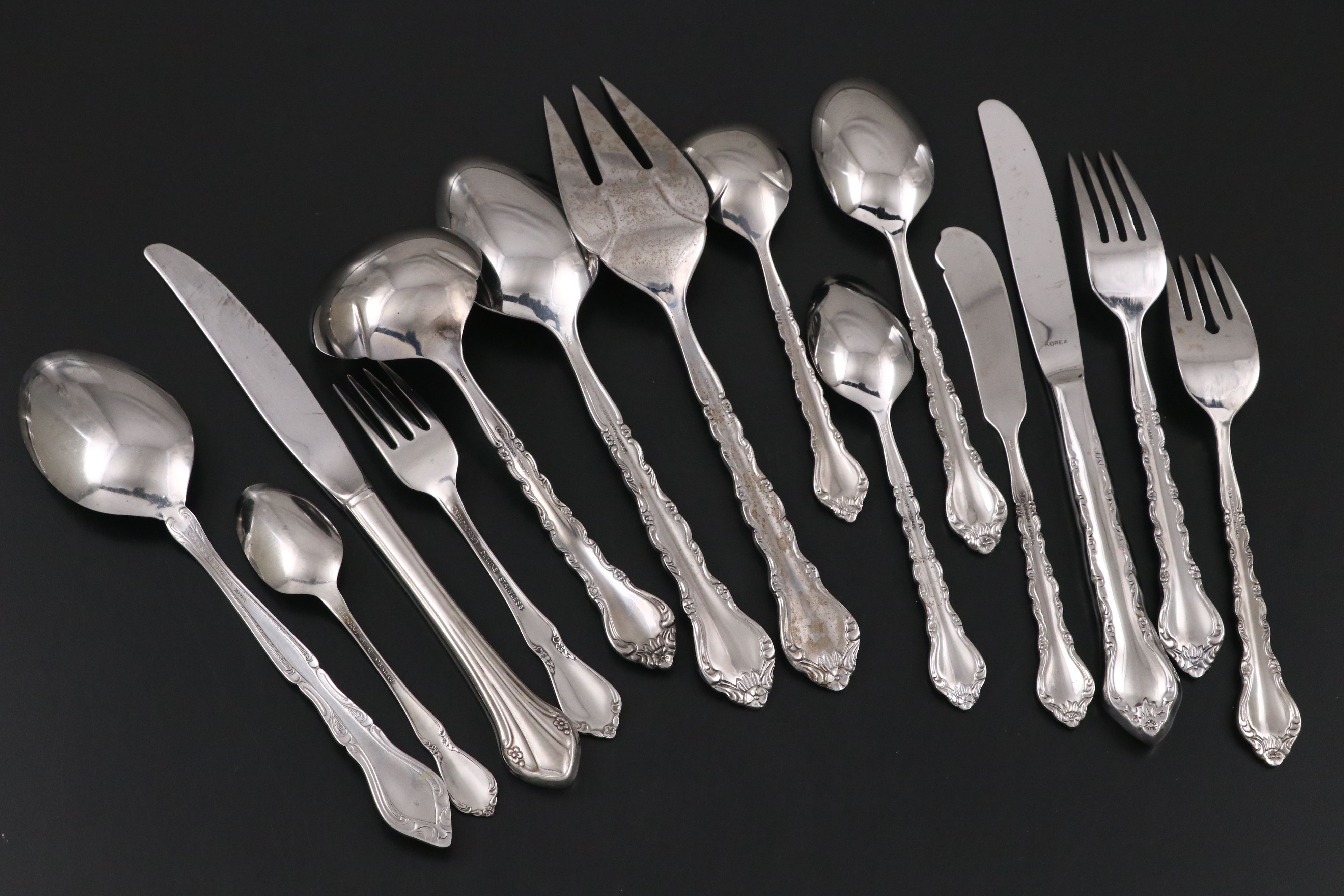 International "Gigi" Stainless Steel Flatware with Golden Shield Storage Trays