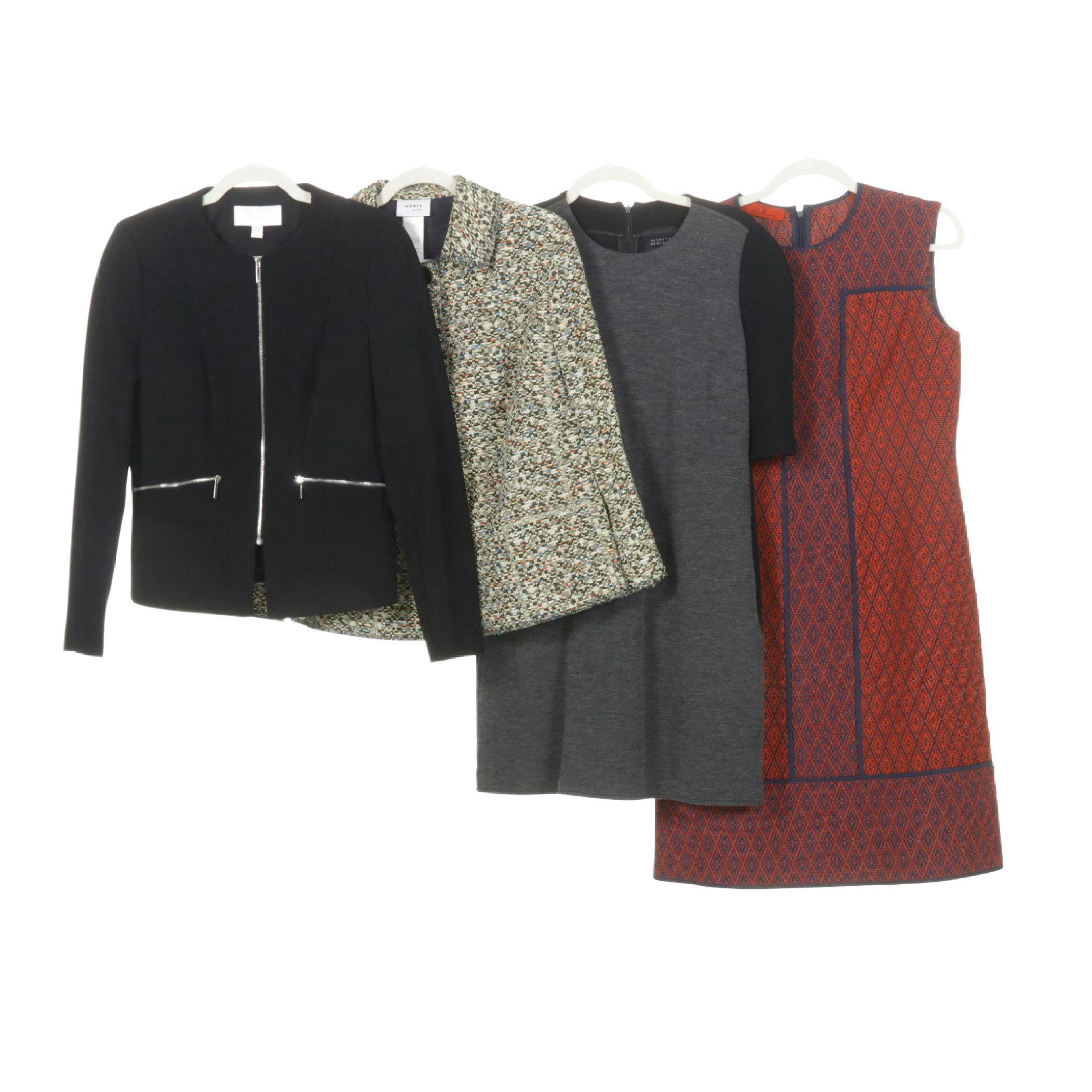 Carolina Herrera Shift Dress, Akira Punto Tweed Jacket, Barneys New York & More