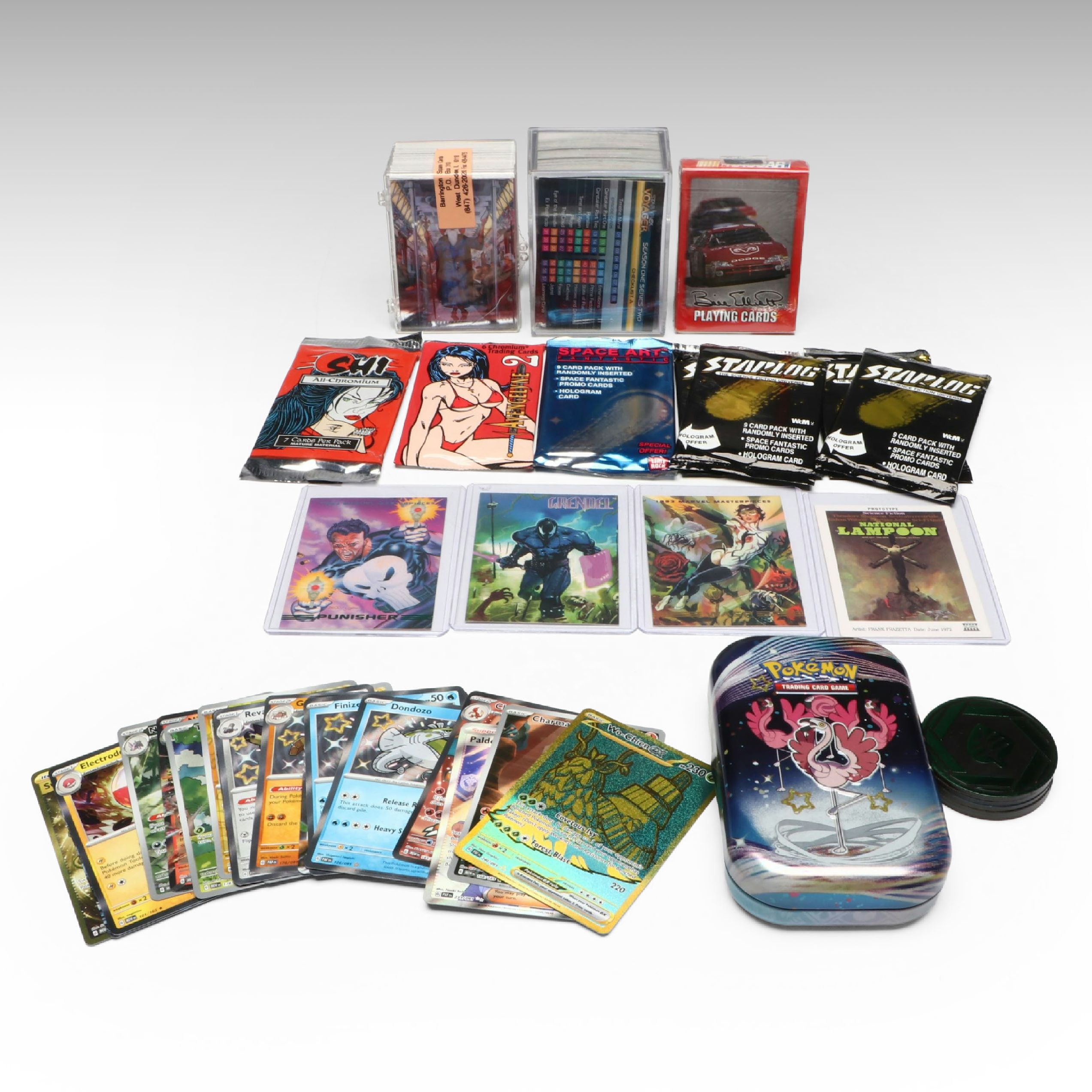 Pokémon Cards, Energy Discs, NASCAR, Starlog and Other Collectibles