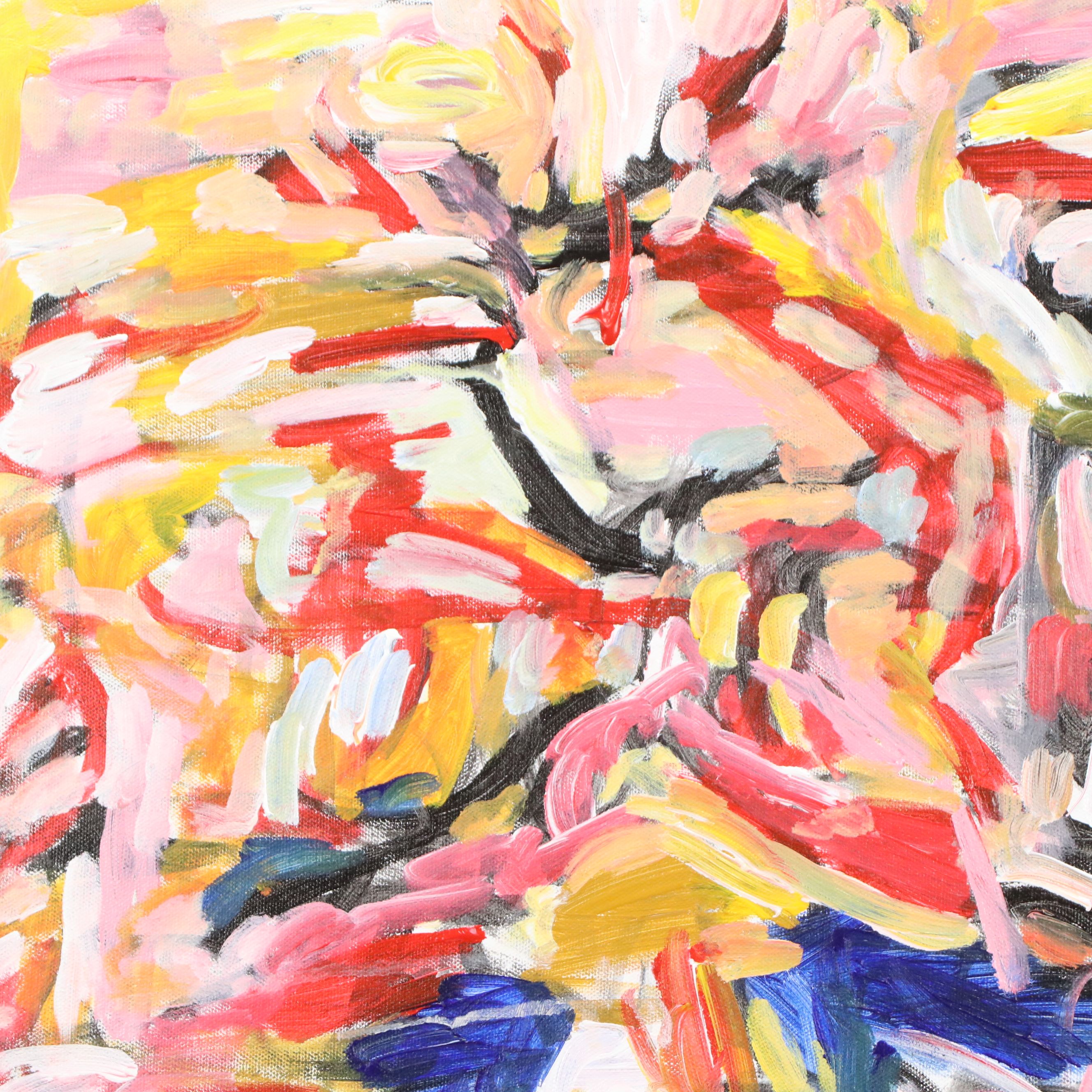 Saul Gefen Acrylic Painting "Quiet Holding," 2026