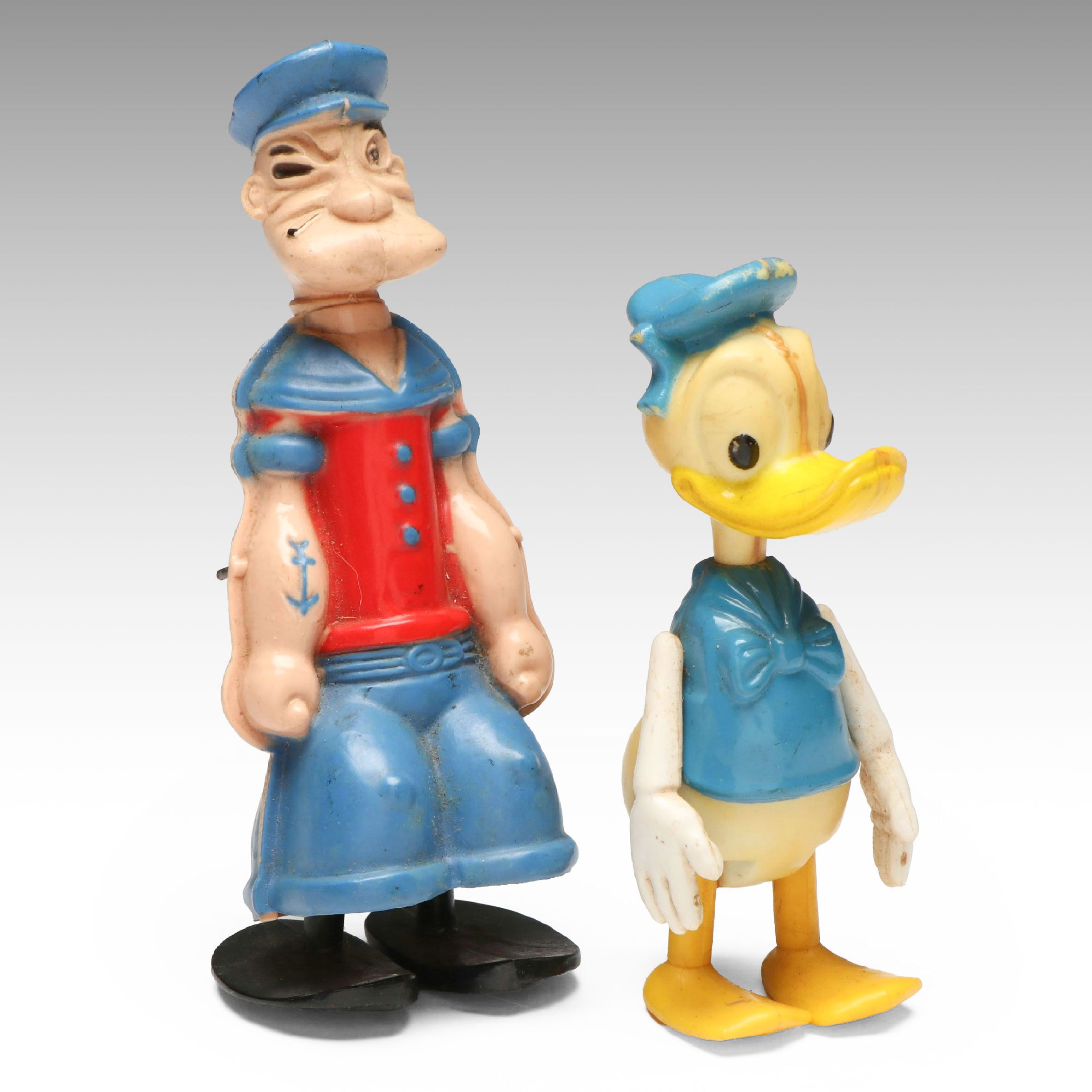 Irwin Popeye the Sailor and Walt Disney Products Donald Duck Toys