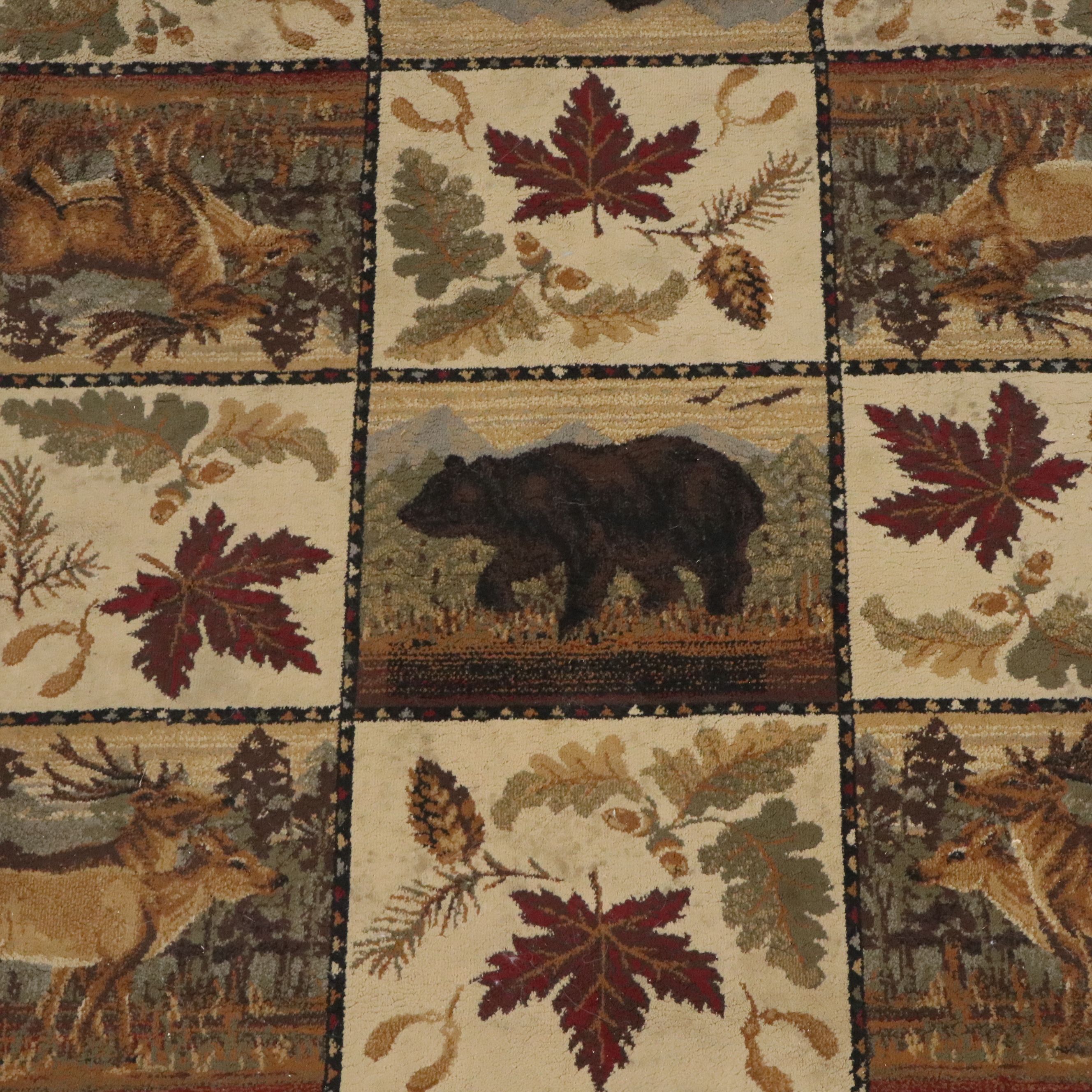 5'3 x 7'2 Power Loomed Tayse Rustic Western Cabin Style Accent Rug