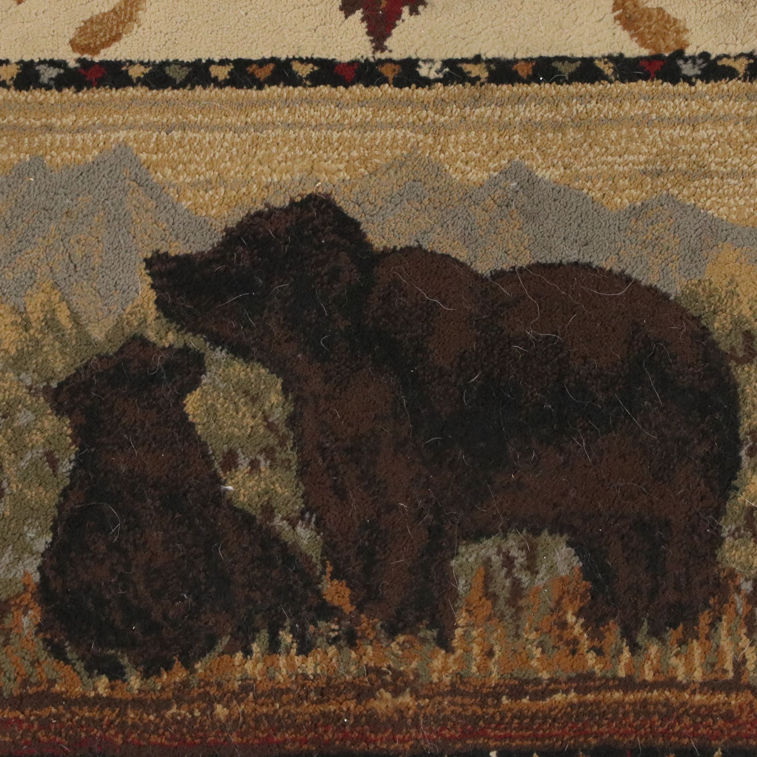 5'3 x 7'2 Power Loomed Tayse Rustic Western Cabin Style Accent Rug