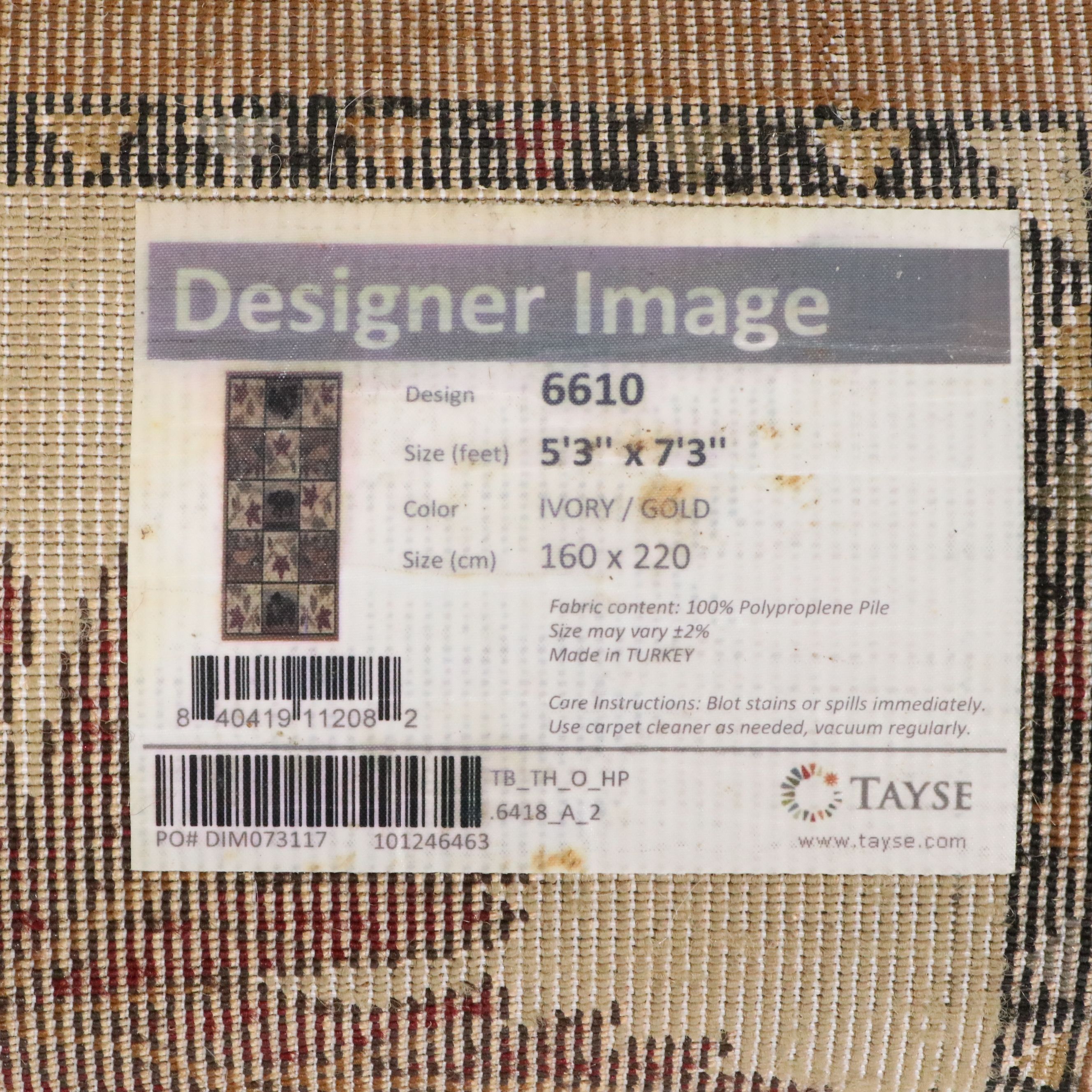 5'3 x 7'2 Power Loomed Tayse Rustic Western Cabin Style Accent Rug