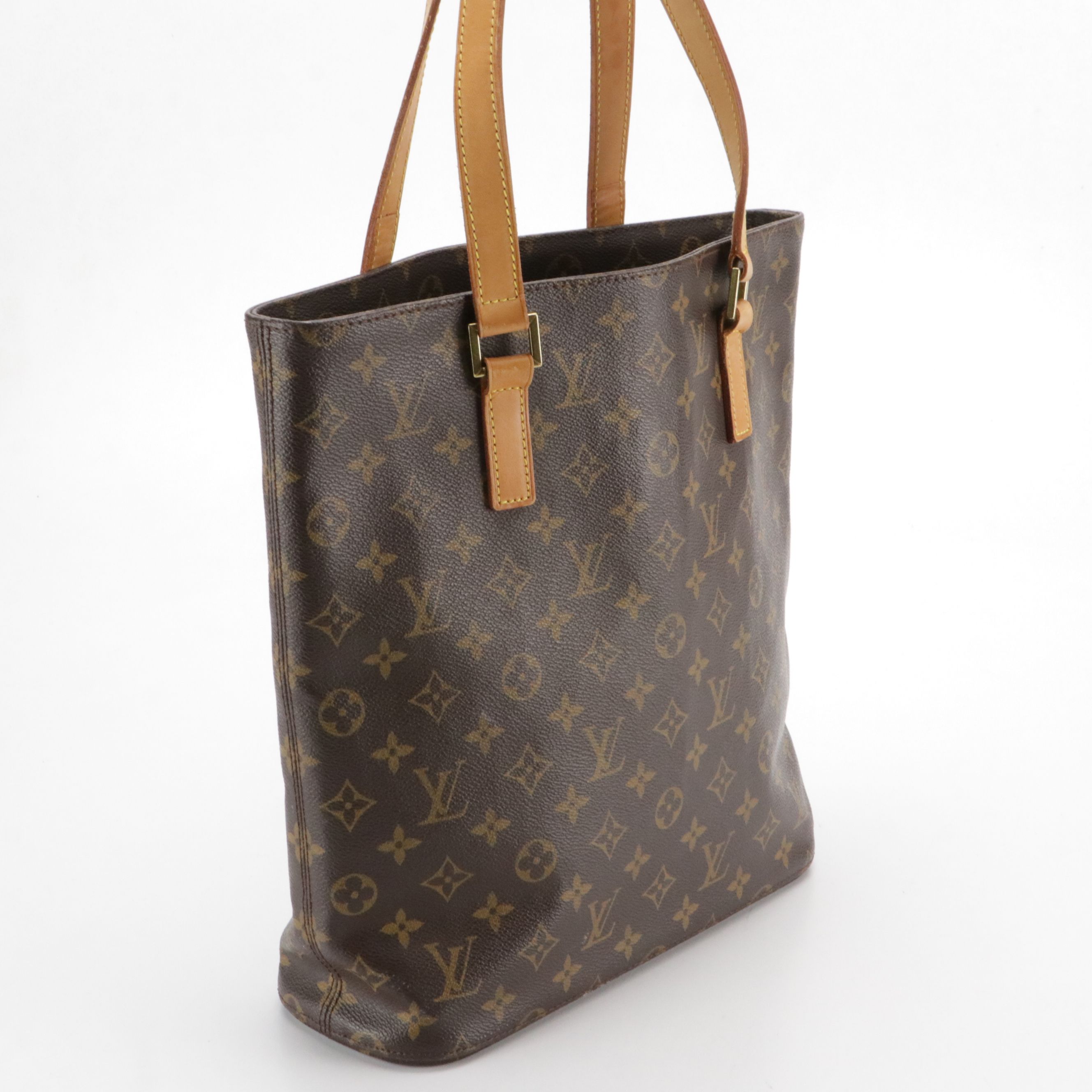 Louis Vuitton Cabas Mezzo Tote Bag in Monogram Canvas and Vachetta Leather