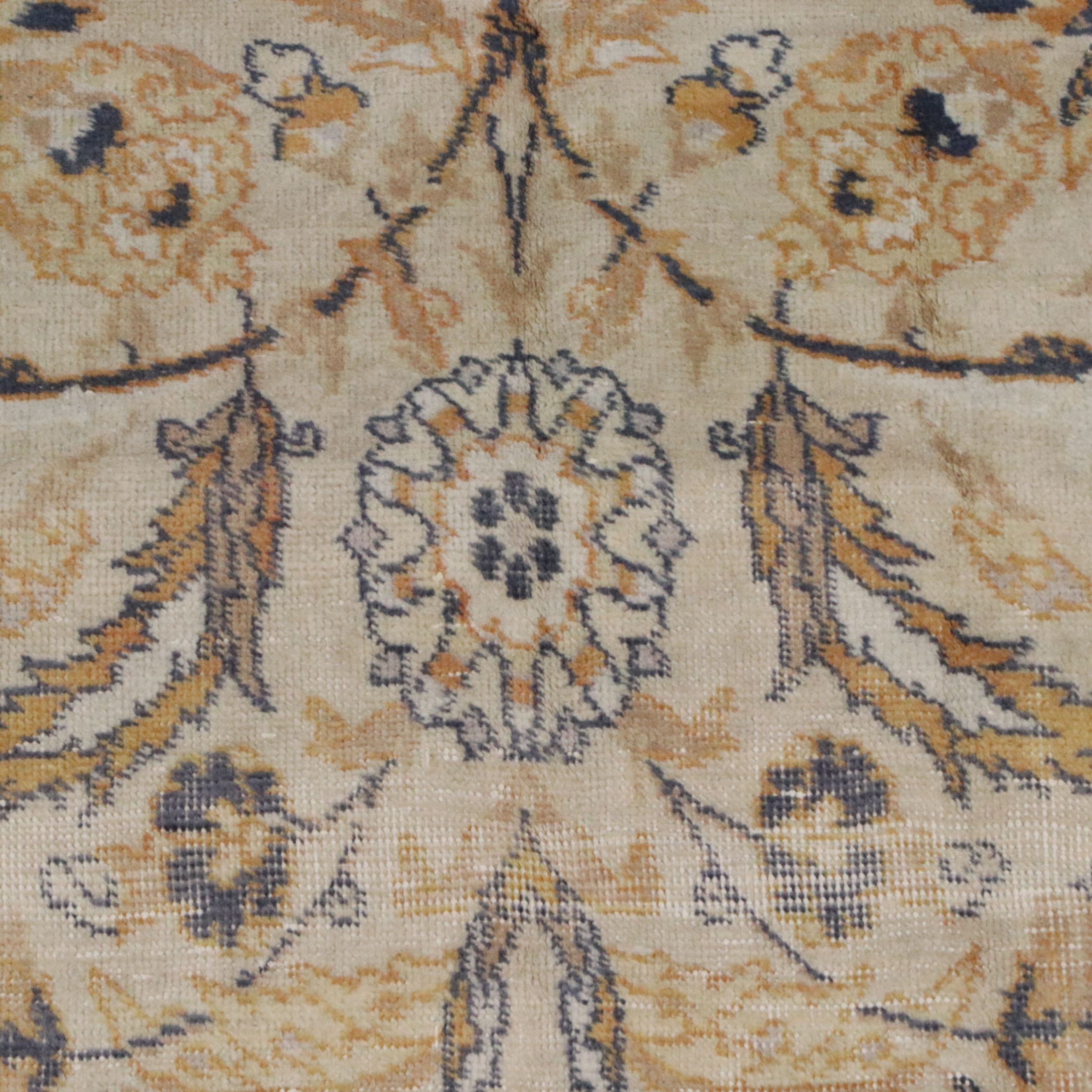 6'4 x 9'7 Hand-Knotted Turkish Oushak Area Rug