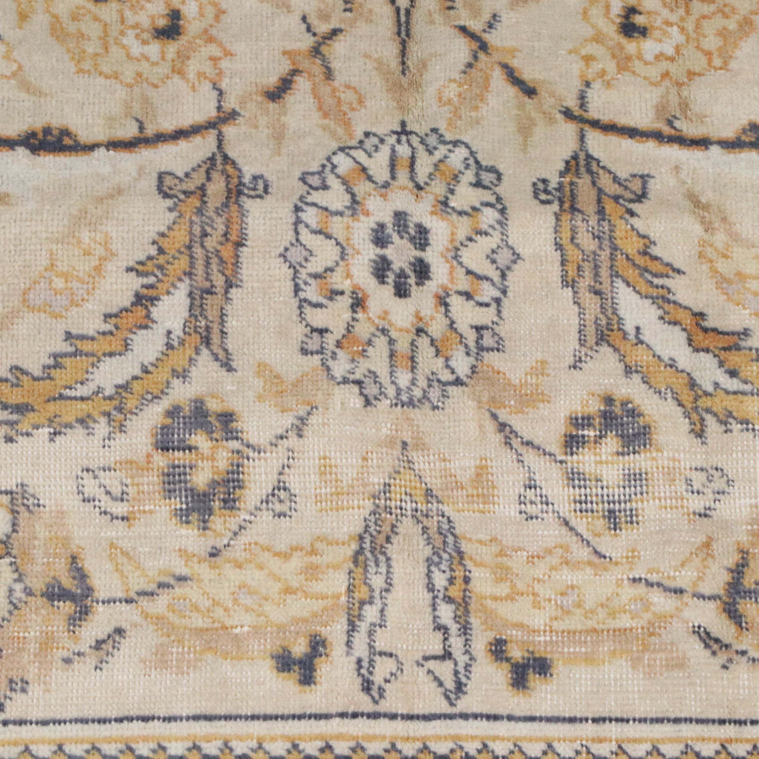 6'4 x 9'7 Hand-Knotted Turkish Oushak Area Rug