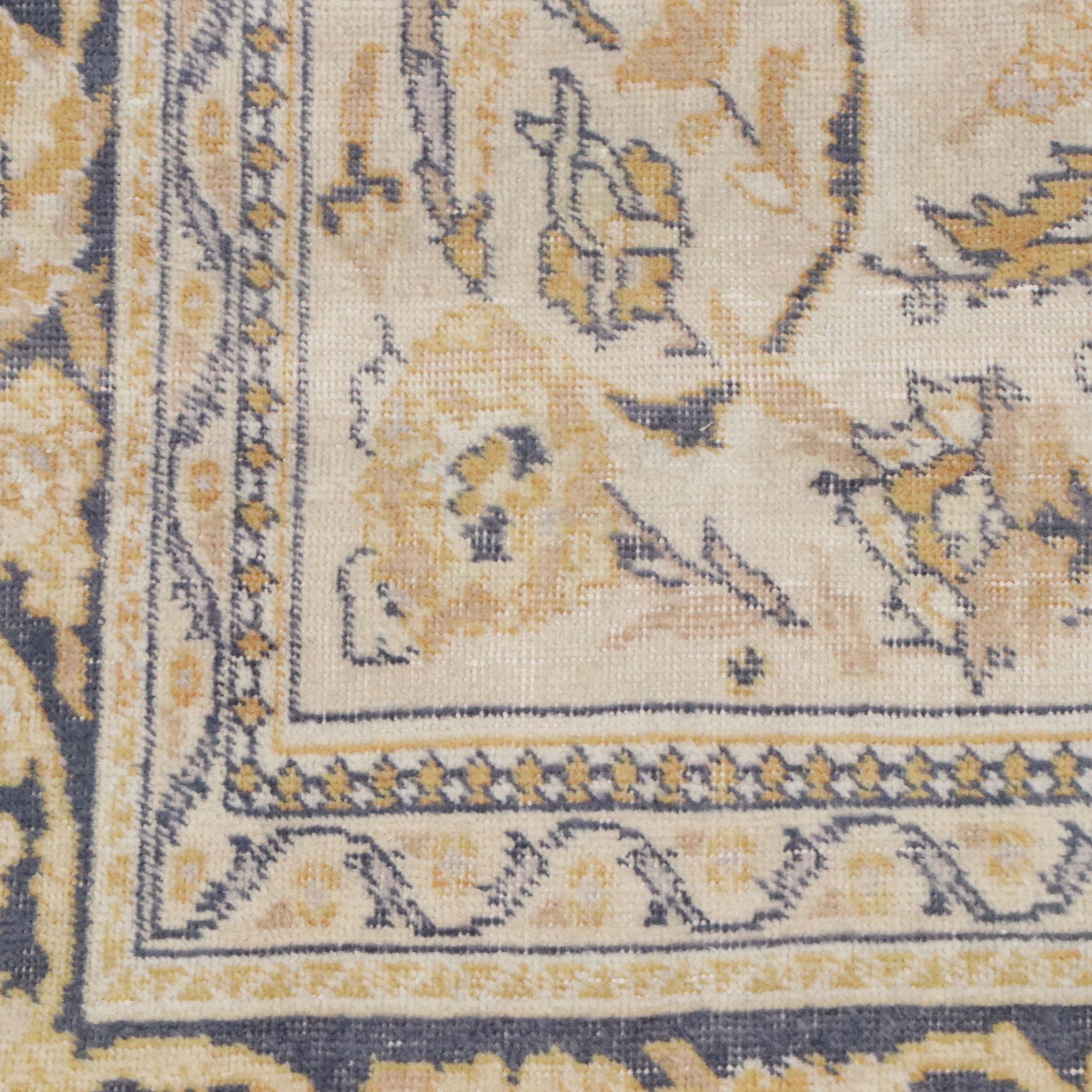 6'4 x 9'7 Hand-Knotted Turkish Oushak Area Rug