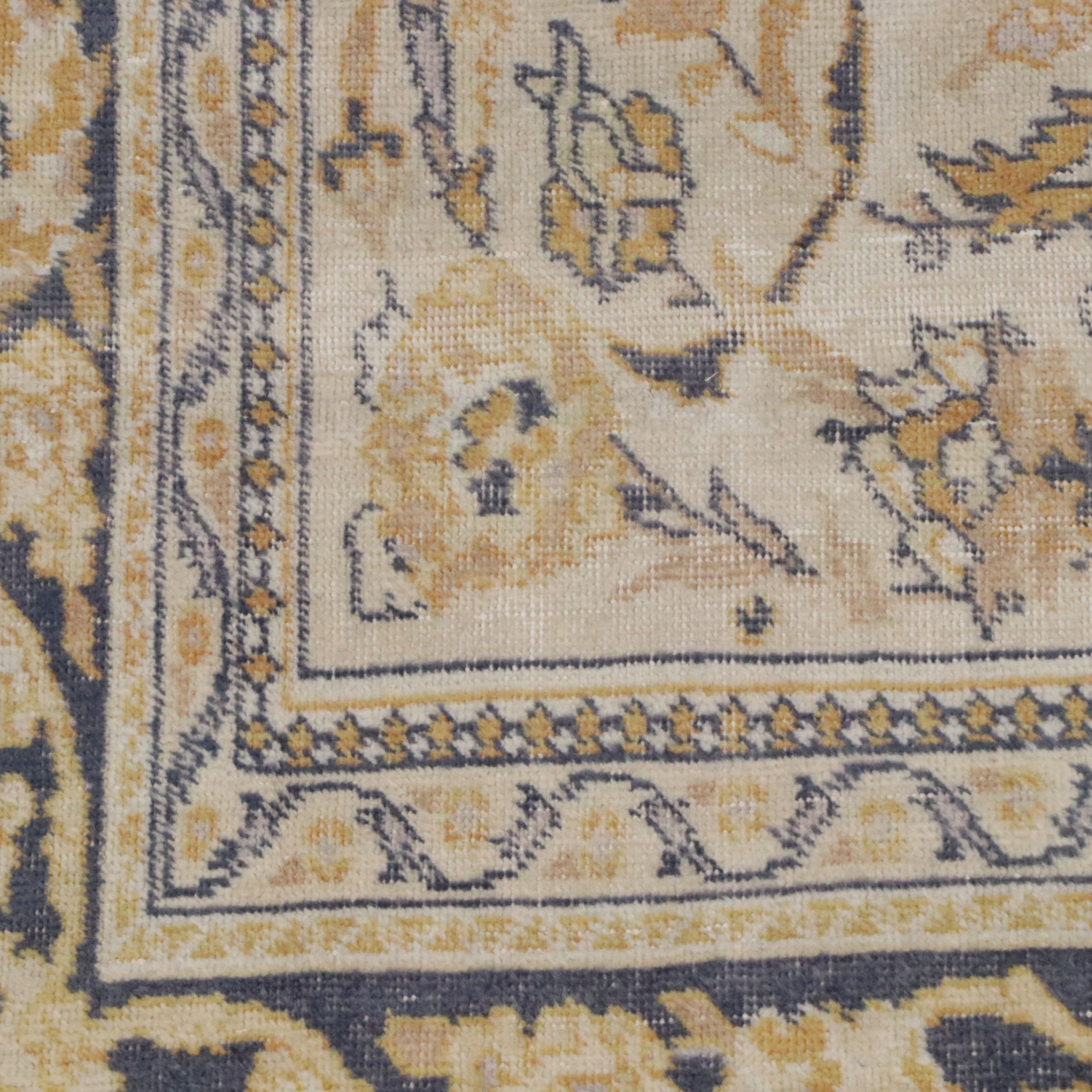 6'4 x 9'7 Hand-Knotted Turkish Oushak Area Rug