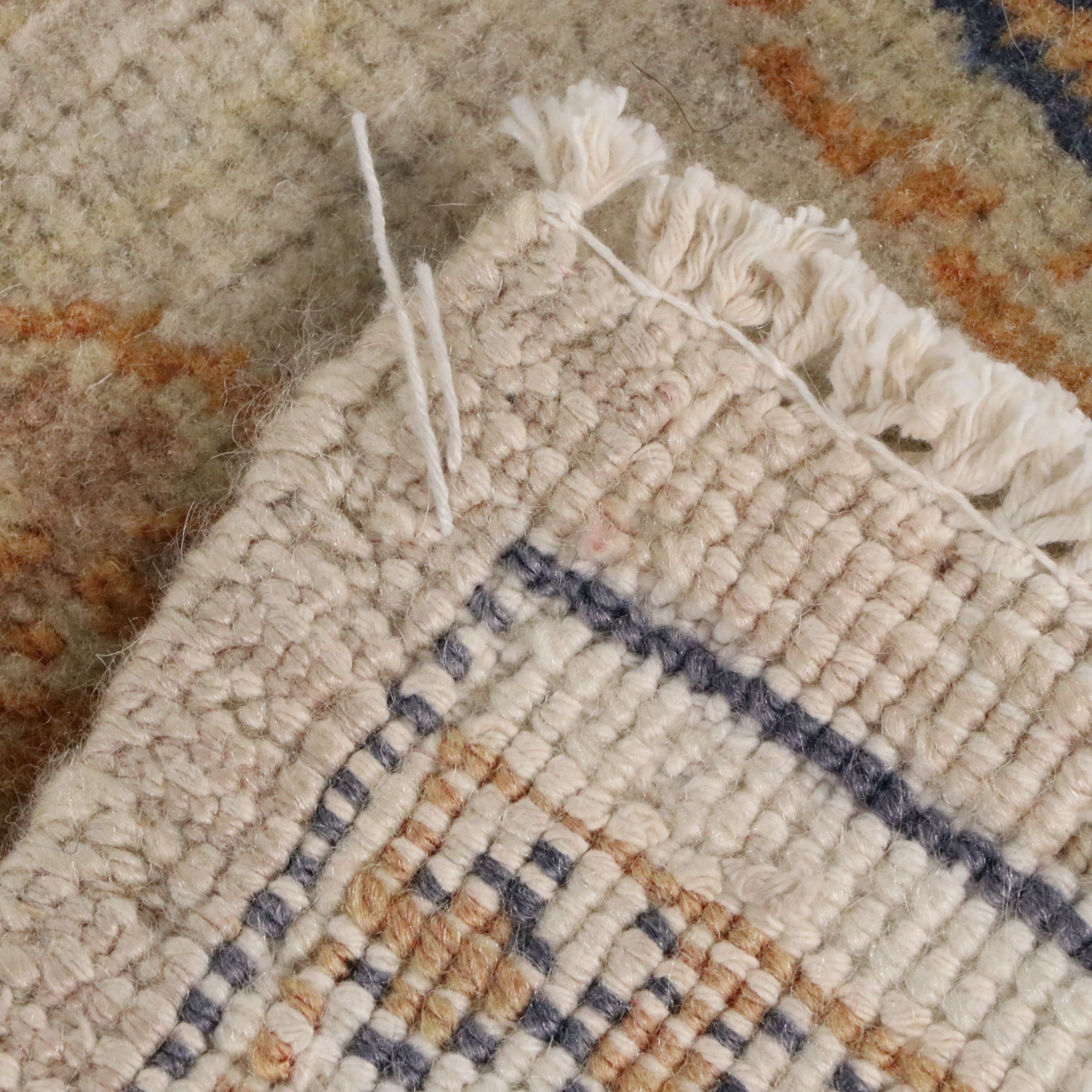 6'4 x 9'7 Hand-Knotted Turkish Oushak Area Rug