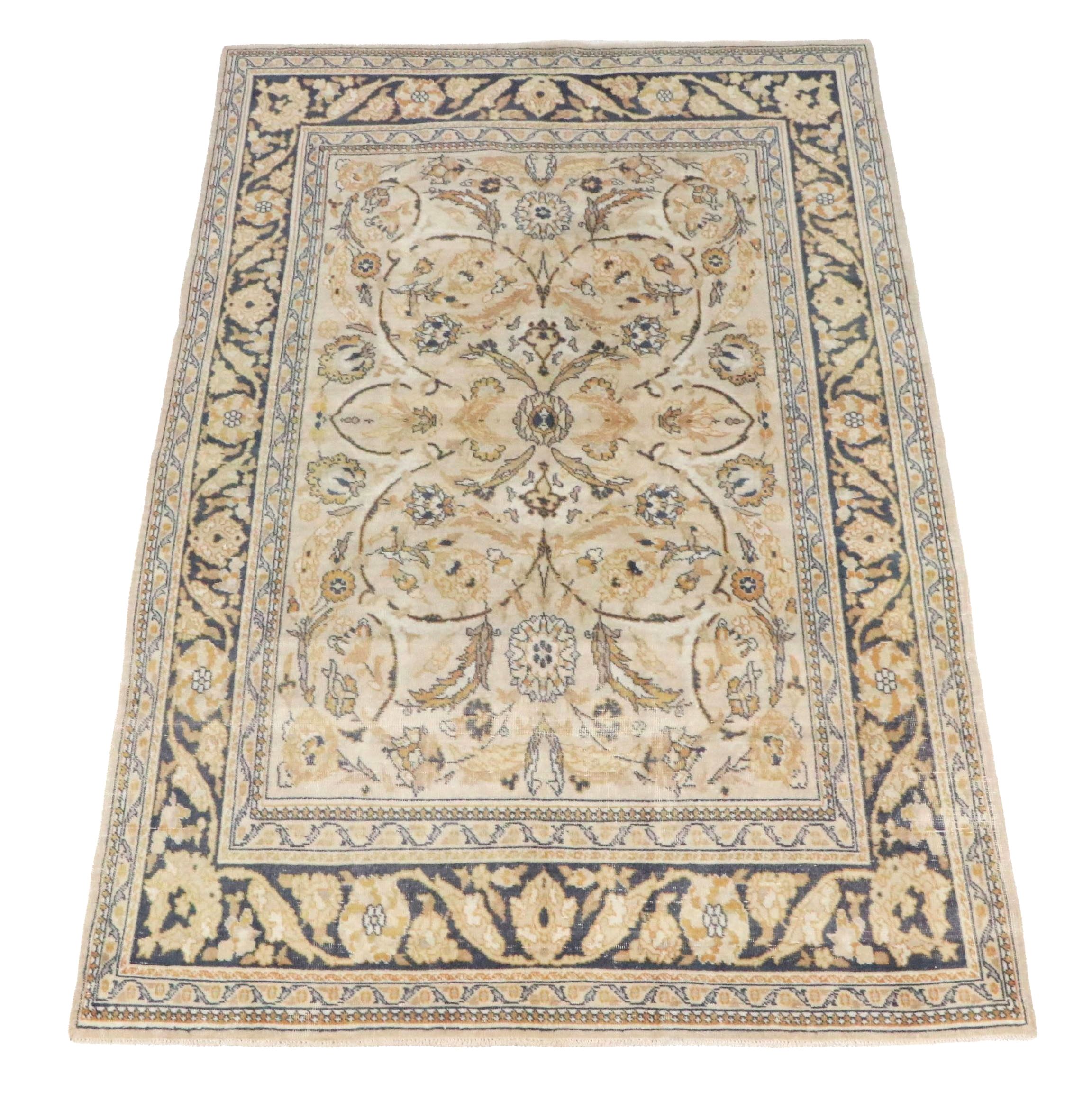 6'4 x 9'7 Hand-Knotted Turkish Oushak Area Rug