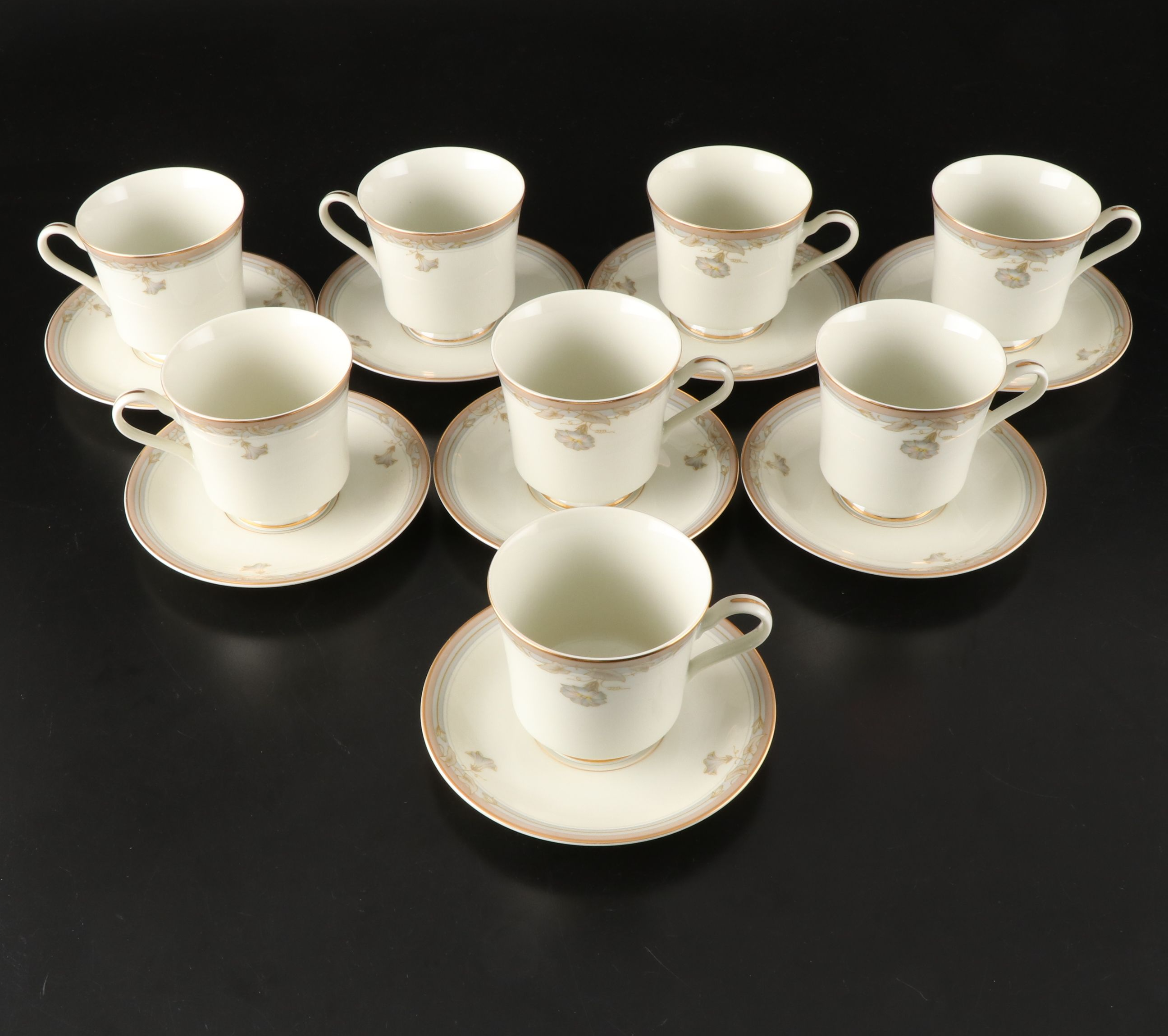 Mikasa "Gloria Grande Ivory" Gilt Bone China Dinnerware, 1980s