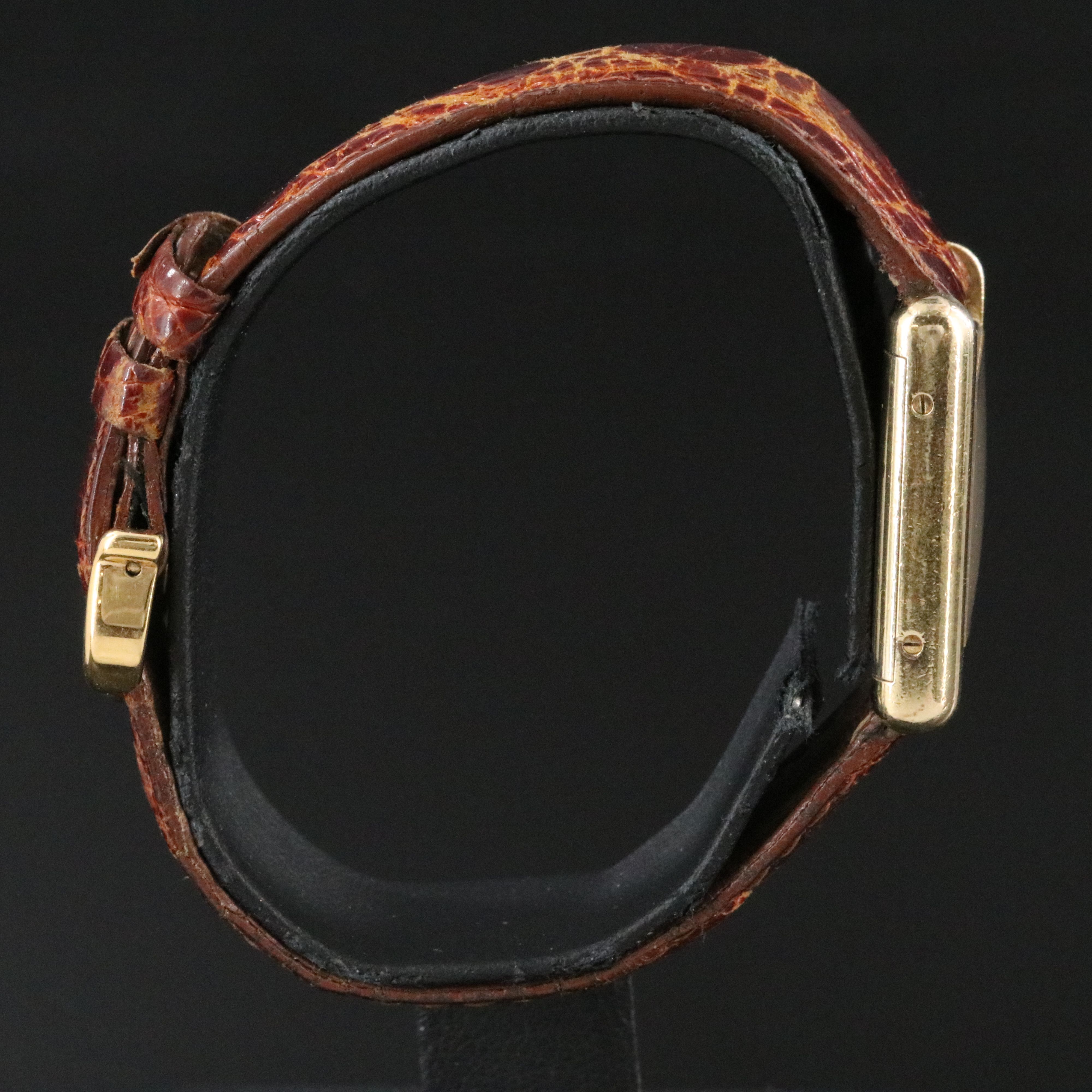 Cartier Must de Cartier .925 Silver Gold Plated Trinity Dial Manual Wind Watch