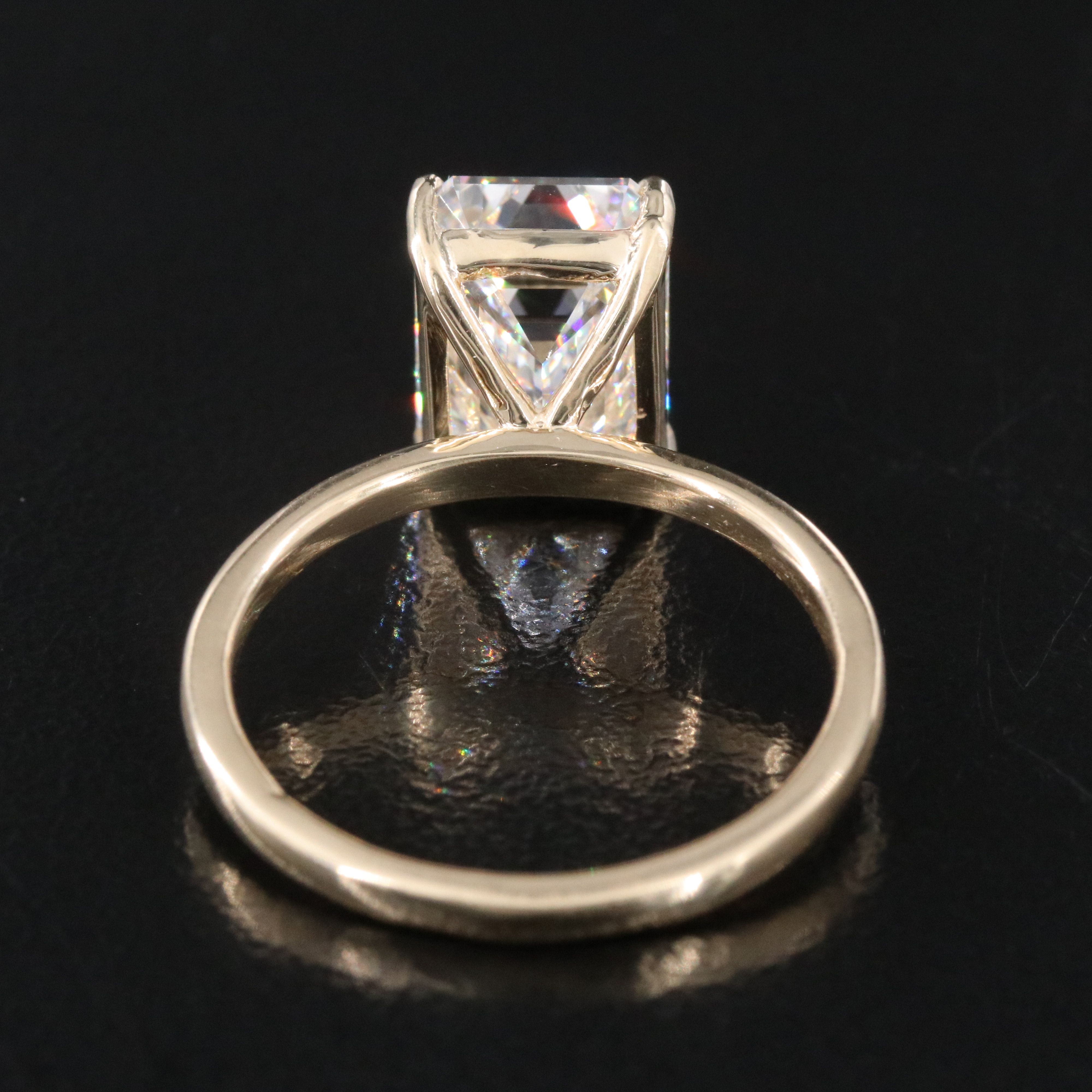 14K 4.04 CT Lab Grown Diamond Ring with IGI Report
