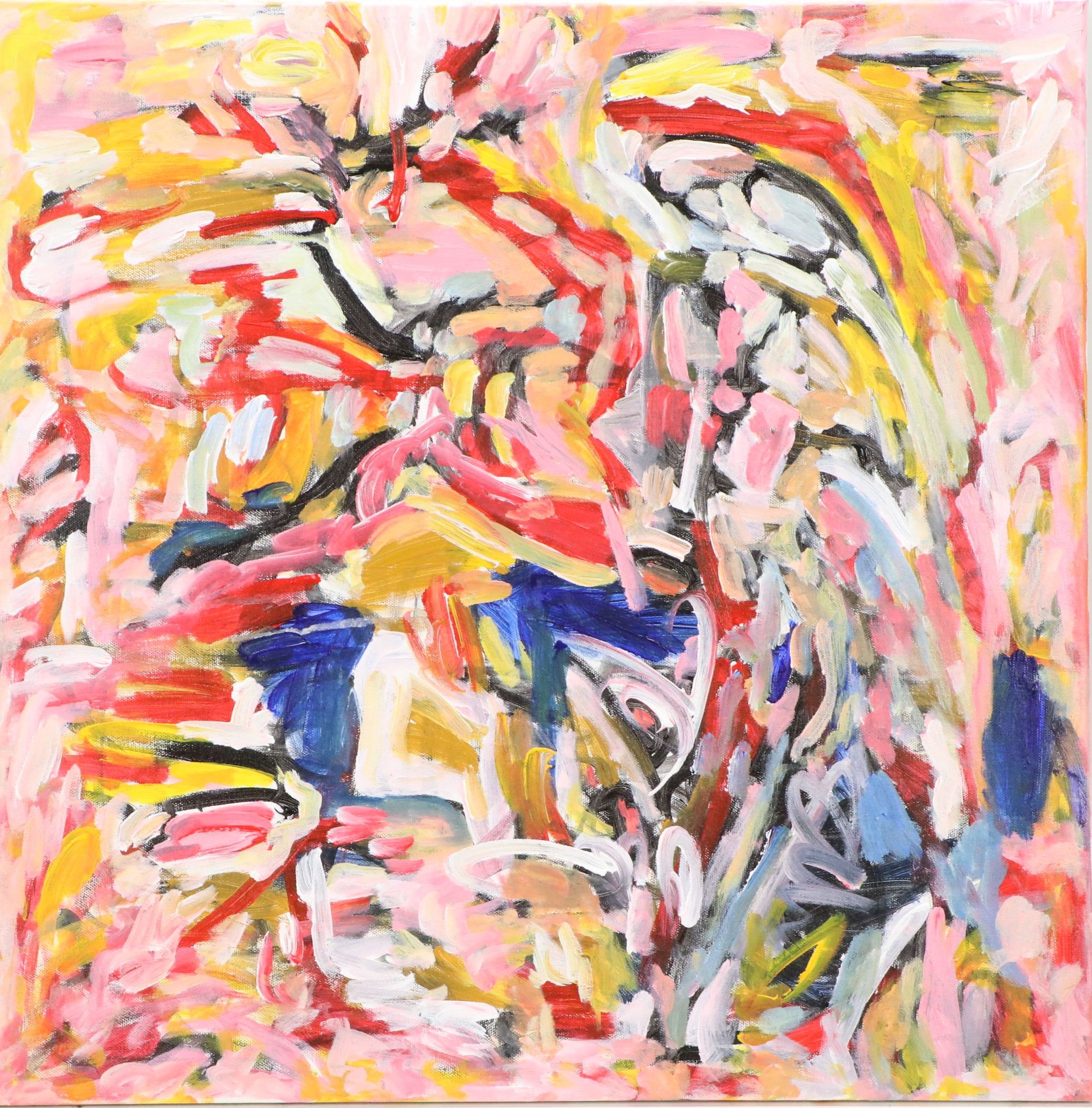 Saul Gefen Acrylic Painting "Quiet Holding," 2026