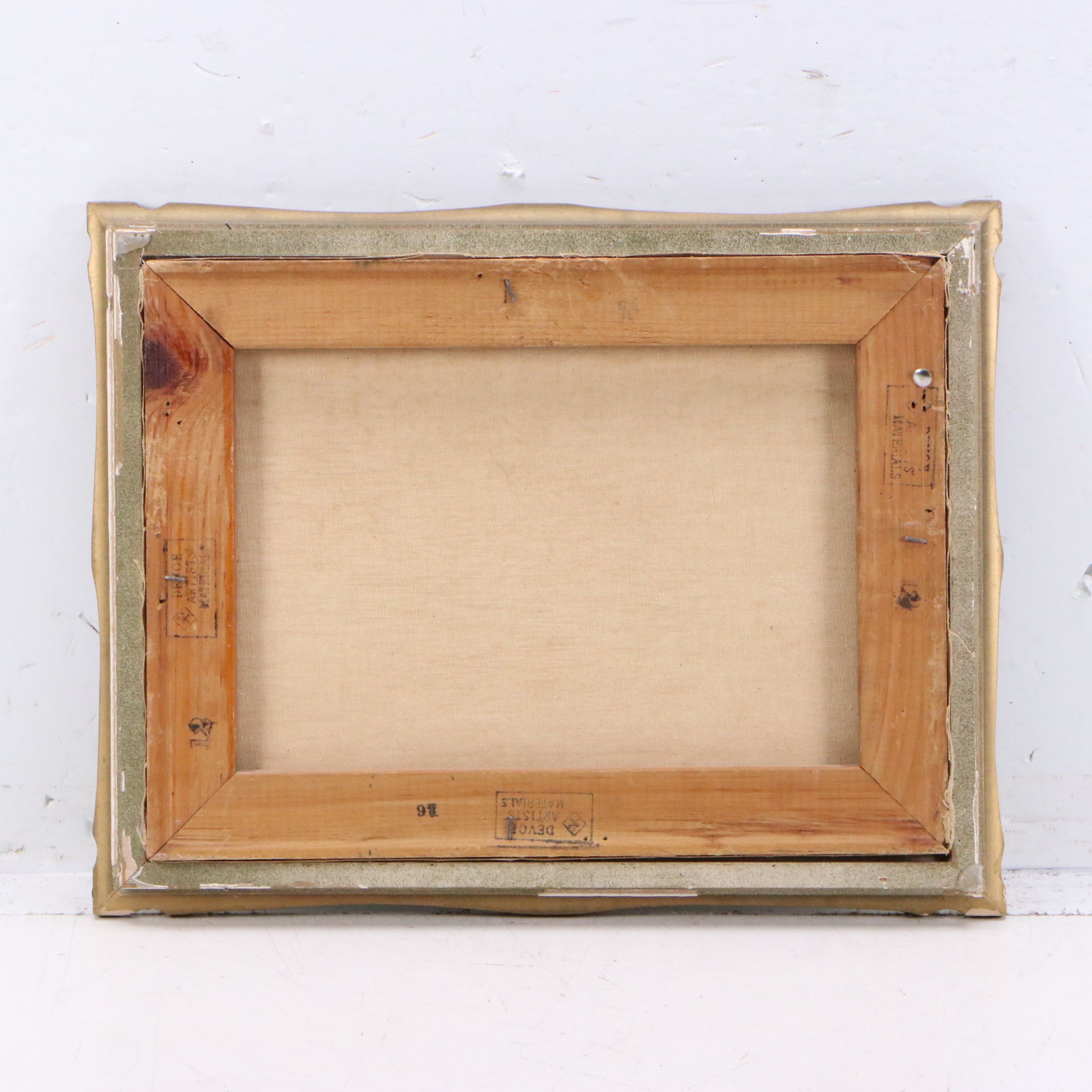 Bertha Hatton Duke Oil Painting of Bucolic Spring Landscape, Mid-20th Century