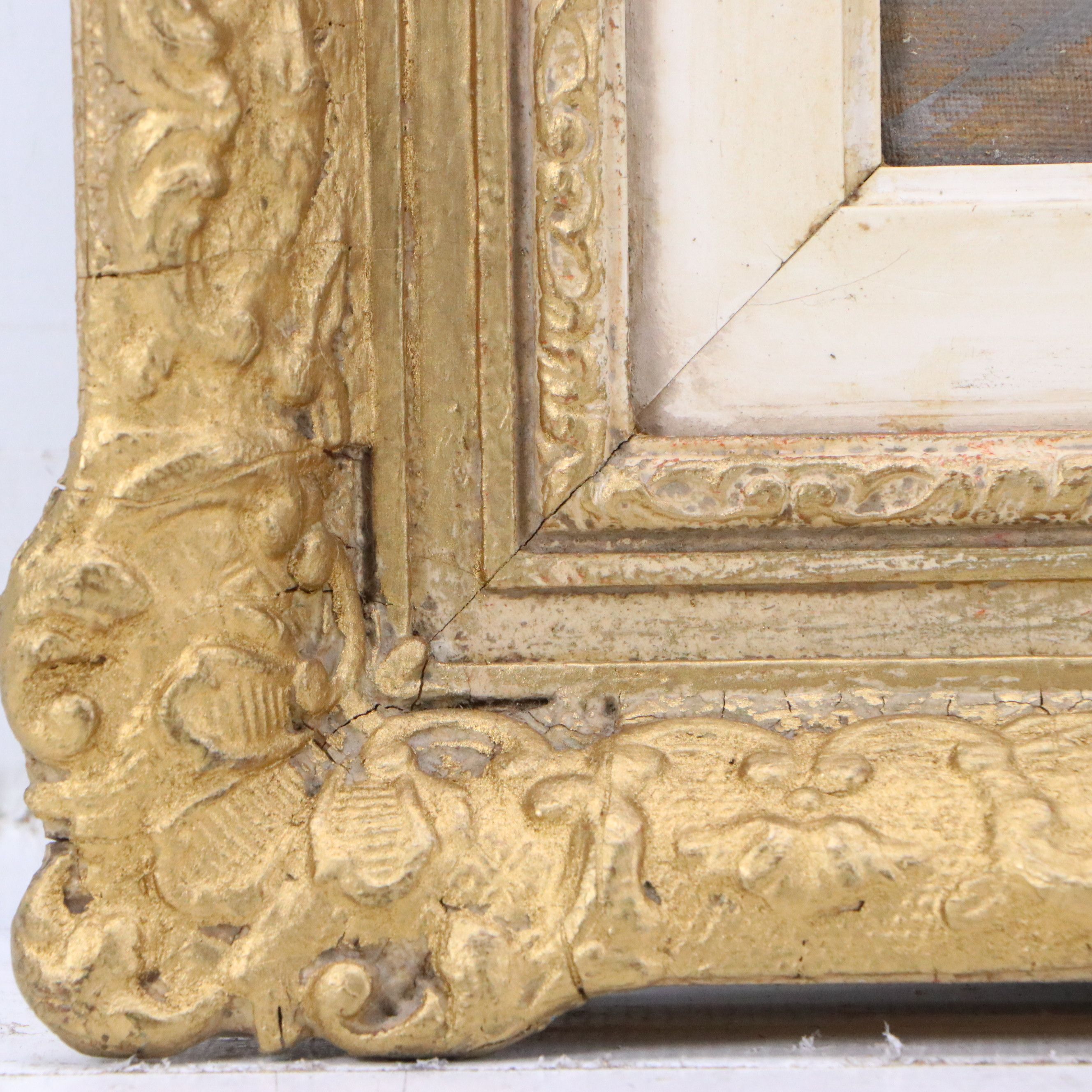 Andre Gisson Oil Painting of Parisian Street, 20th Century