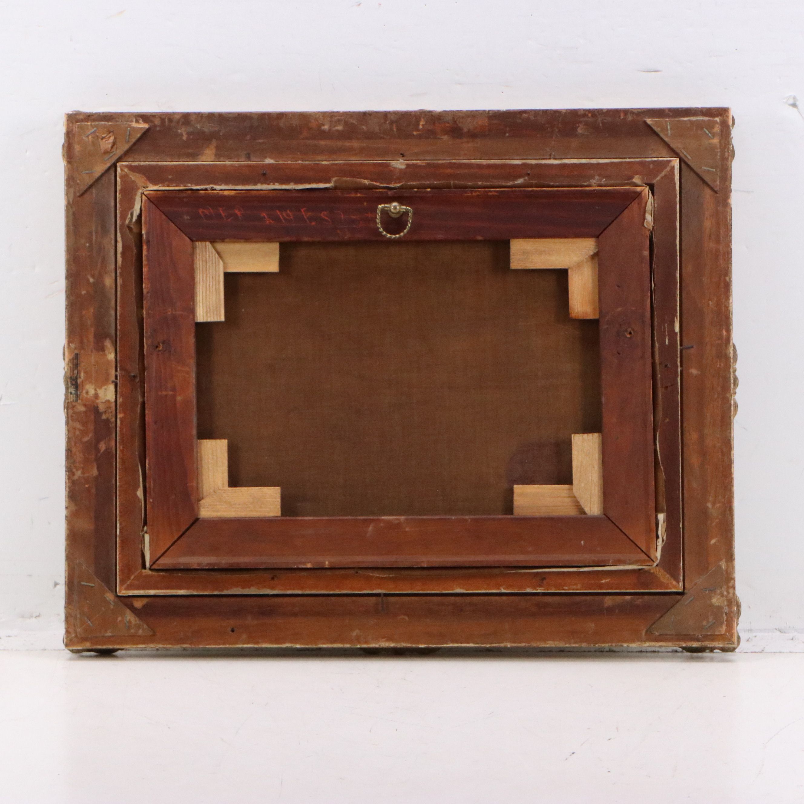 Andre Gisson Oil Painting of Parisian Street, 20th Century