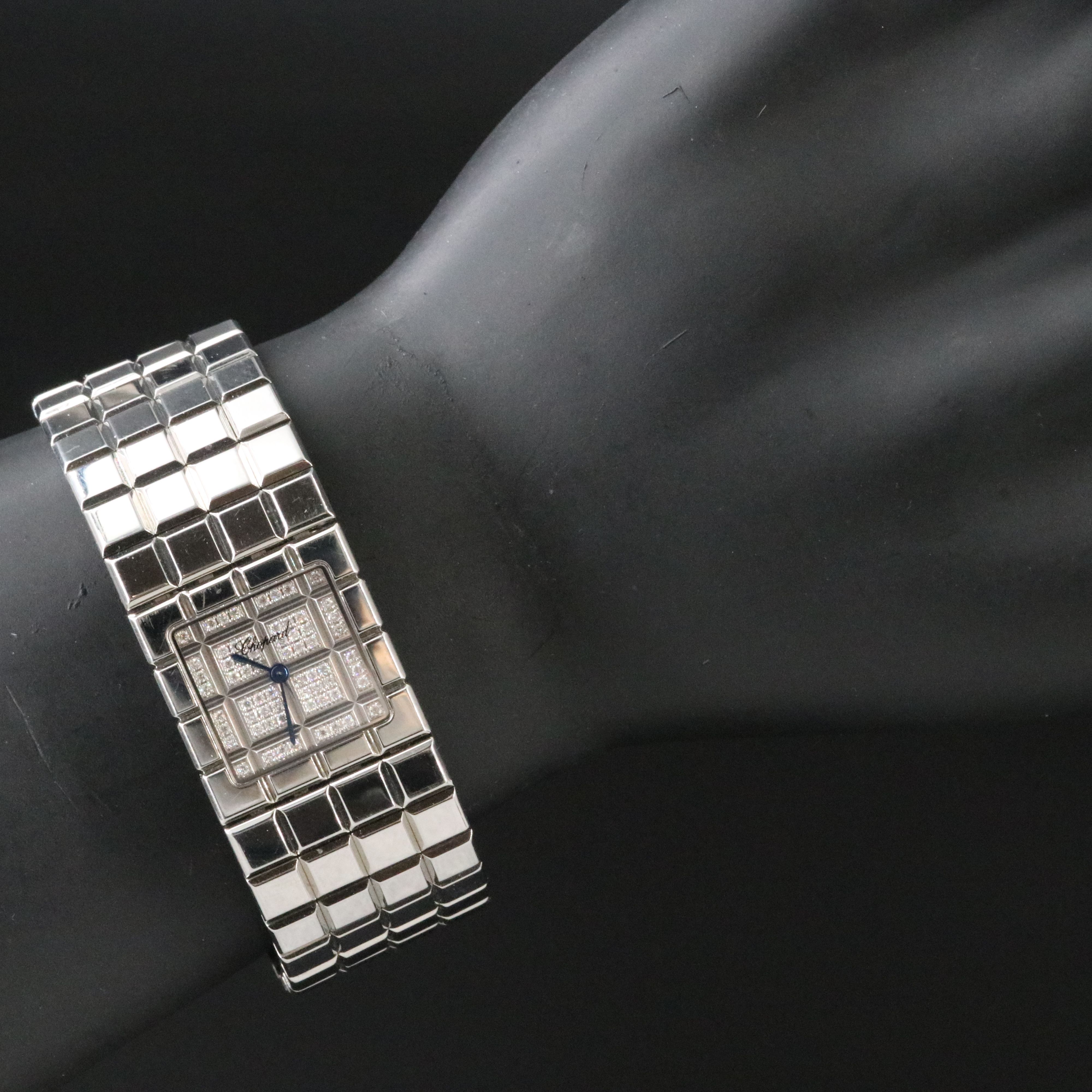 Chopard Ice Cube Diamond Steel Watch 11/8898