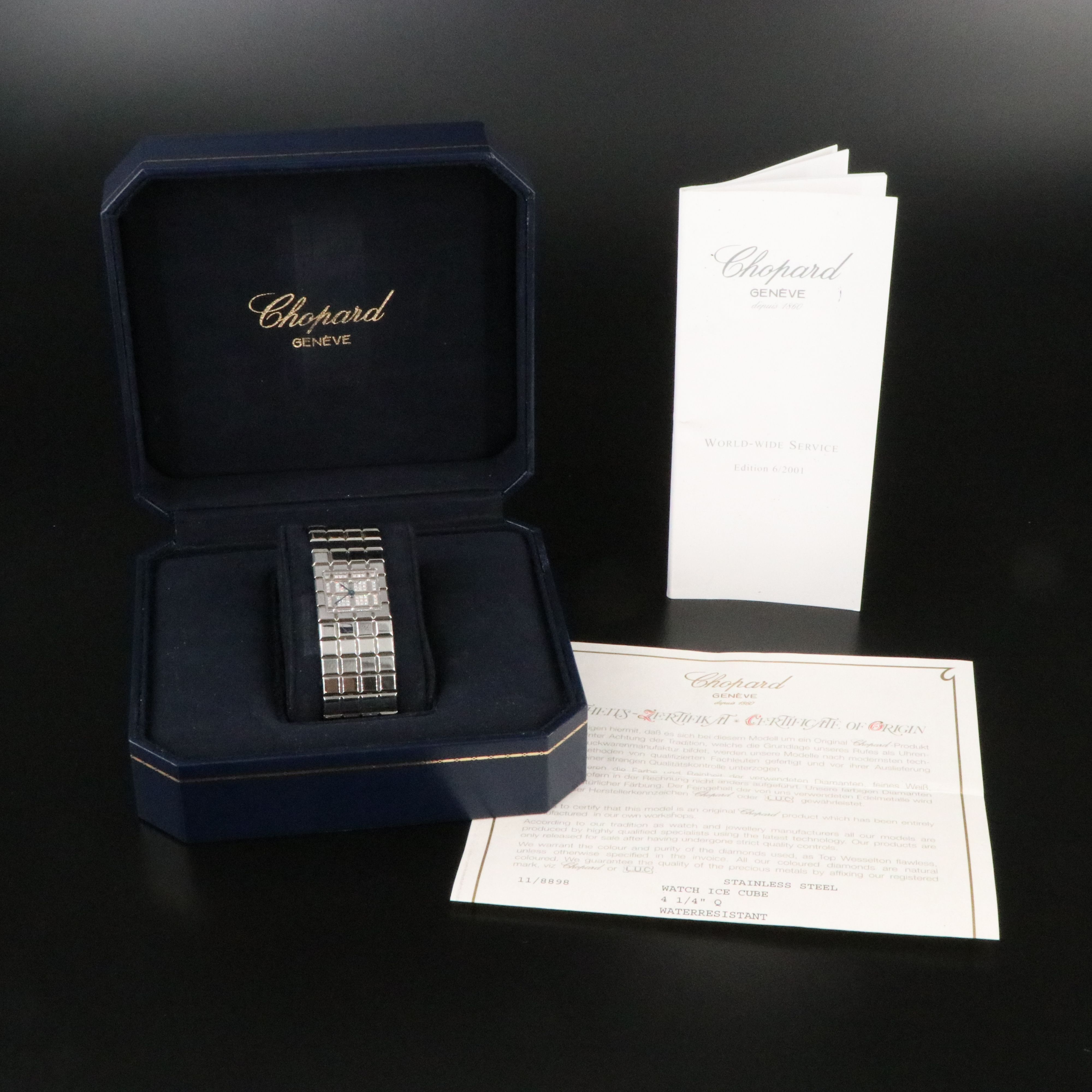 Chopard Ice Cube Diamond Steel Watch 11/8898