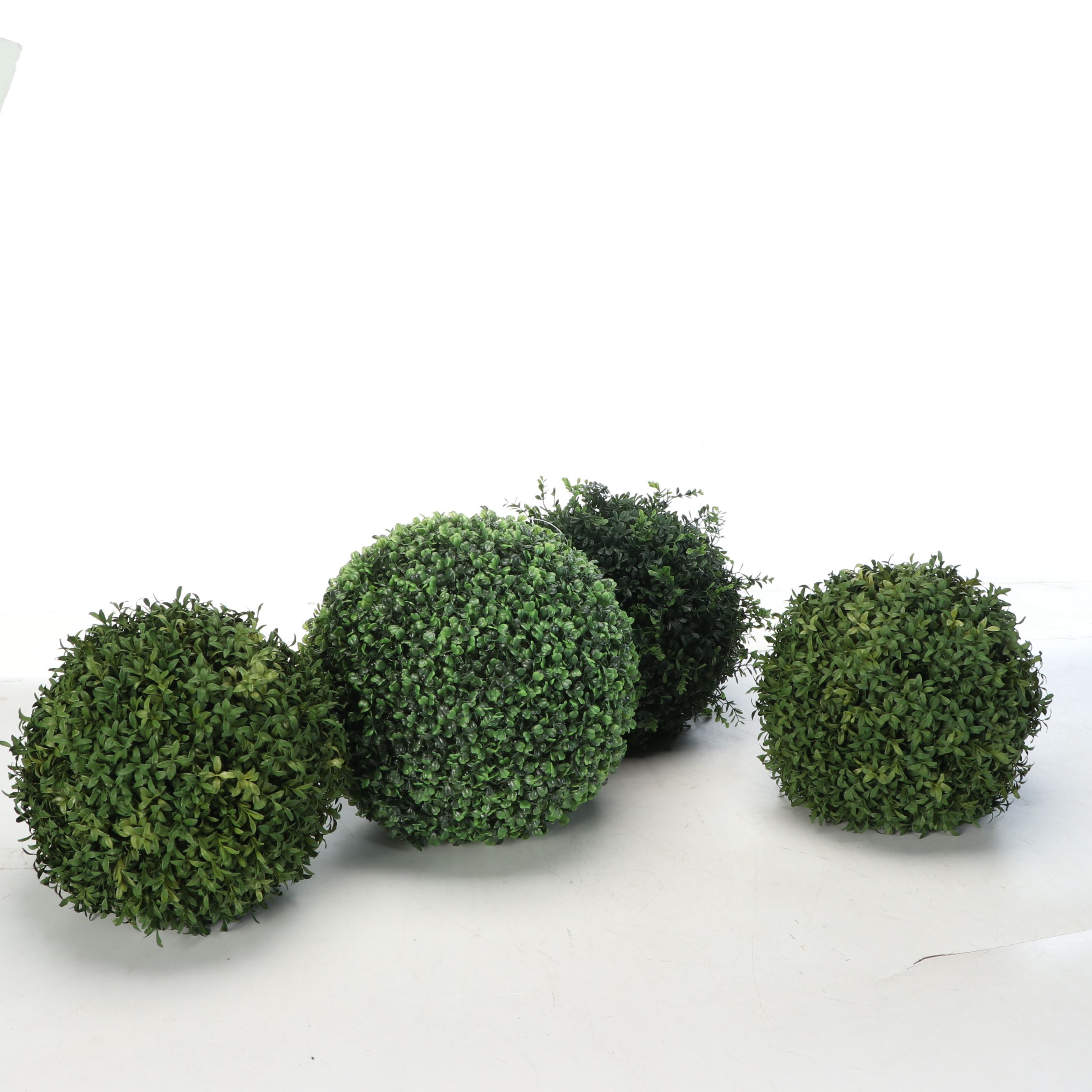 Rustic Wood Candleholders with Faux Topiary and Garden Stature