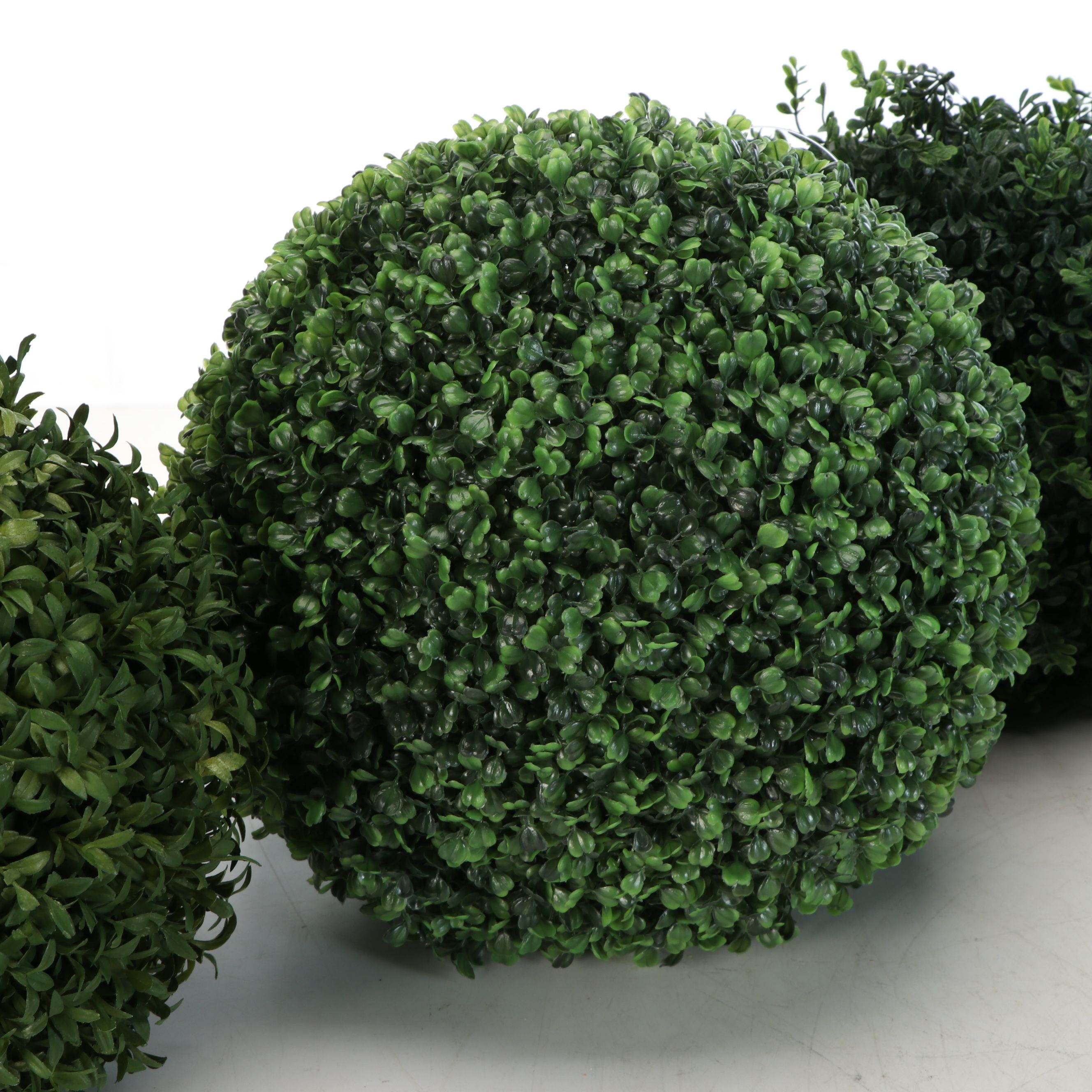 Rustic Wood Candleholders with Faux Topiary and Garden Stature