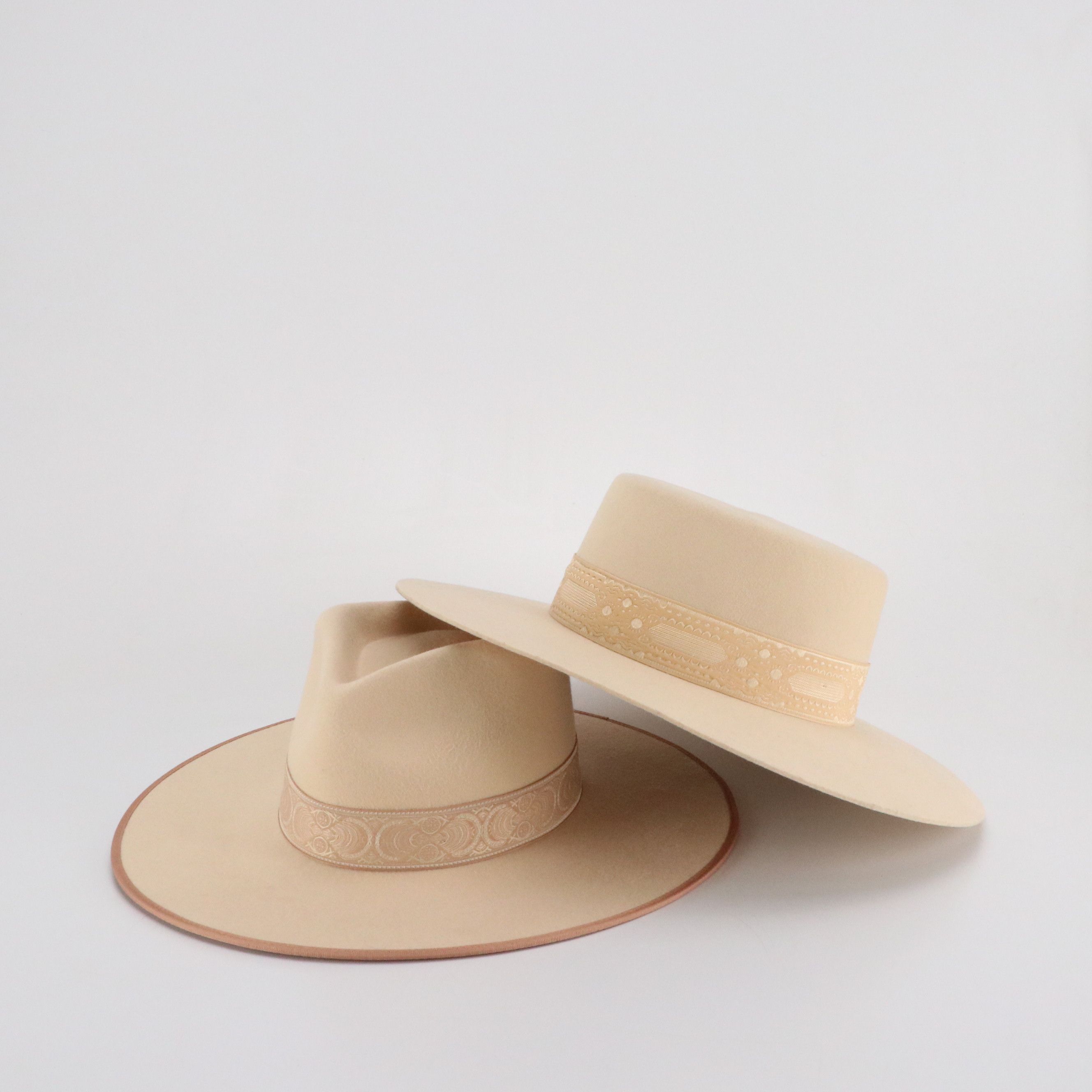 Lack of Color Rancher and Boater Hats in Australian Wool Felt