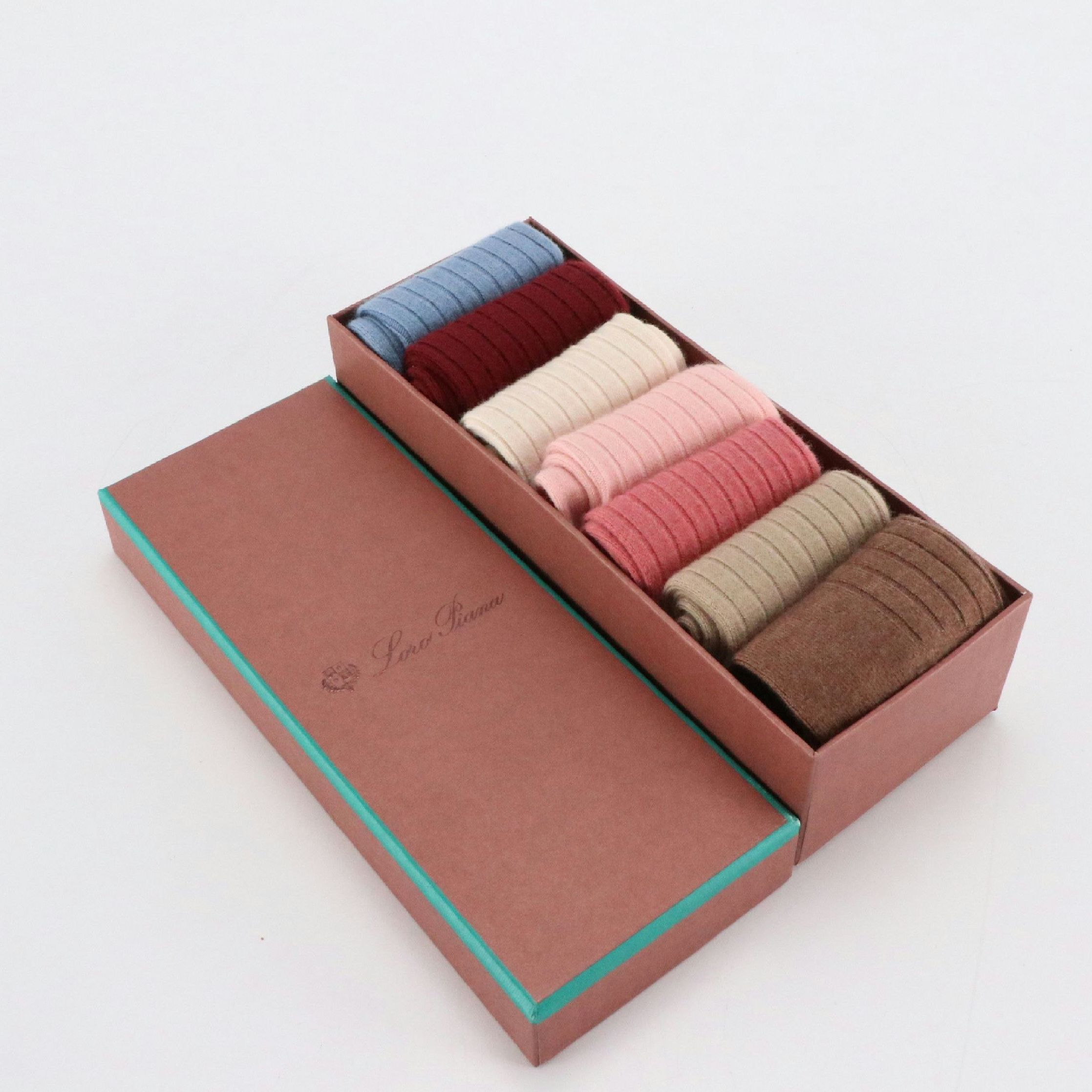 Loro Piana Cashmere Blend Crew Socks with Box